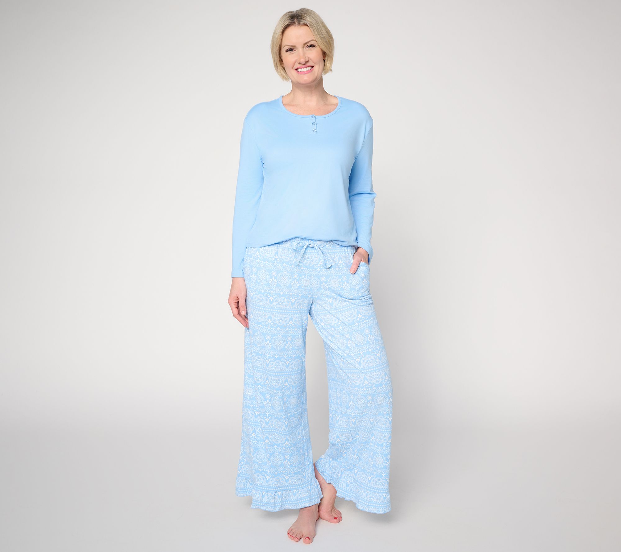 MUK LUKS Dream Cloud True Blue Lounge Set