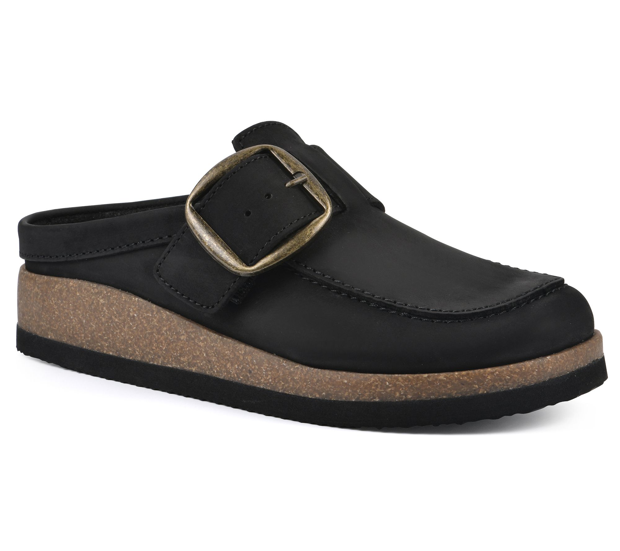 White Mountain Leather Slip-On Clogs - Bueno