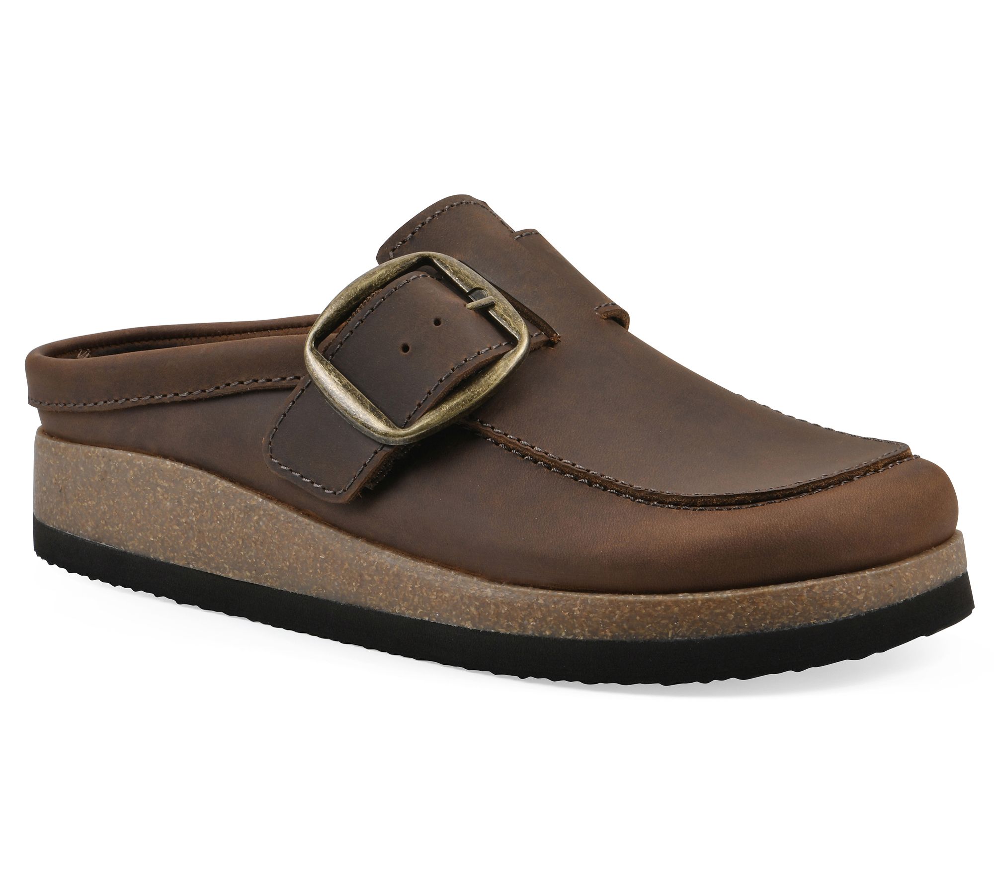 White Mountain Leather Slip-On Clogs - Bueno