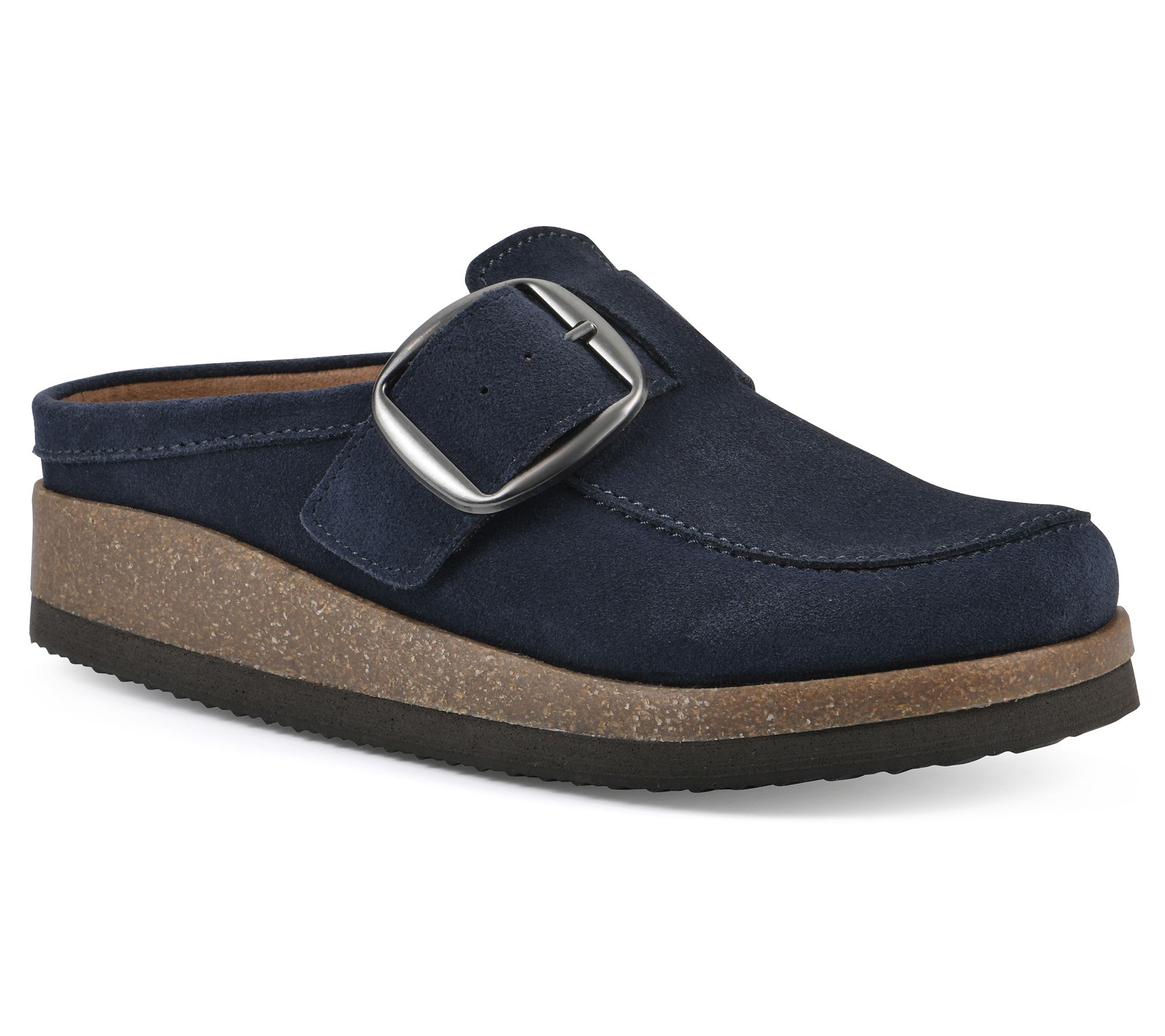 White Mountain Leather Slip-On Clogs - Bueno