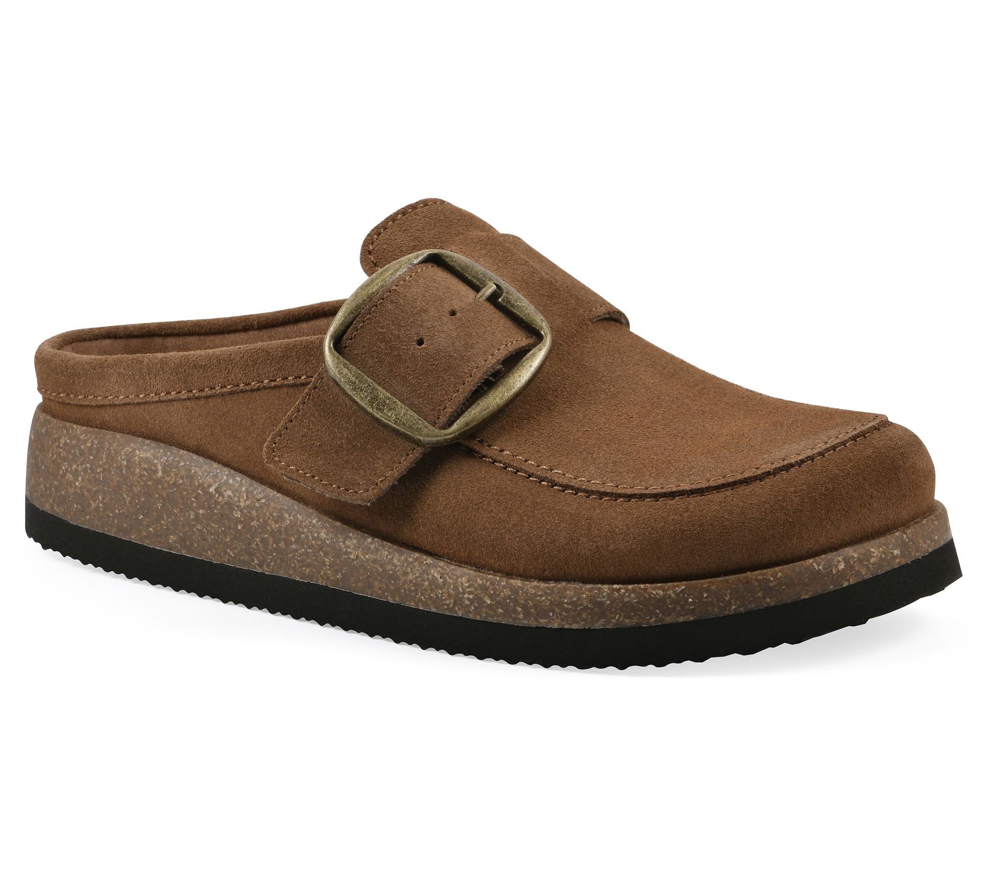 White Mountain Leather Slip-On Clogs - Bueno