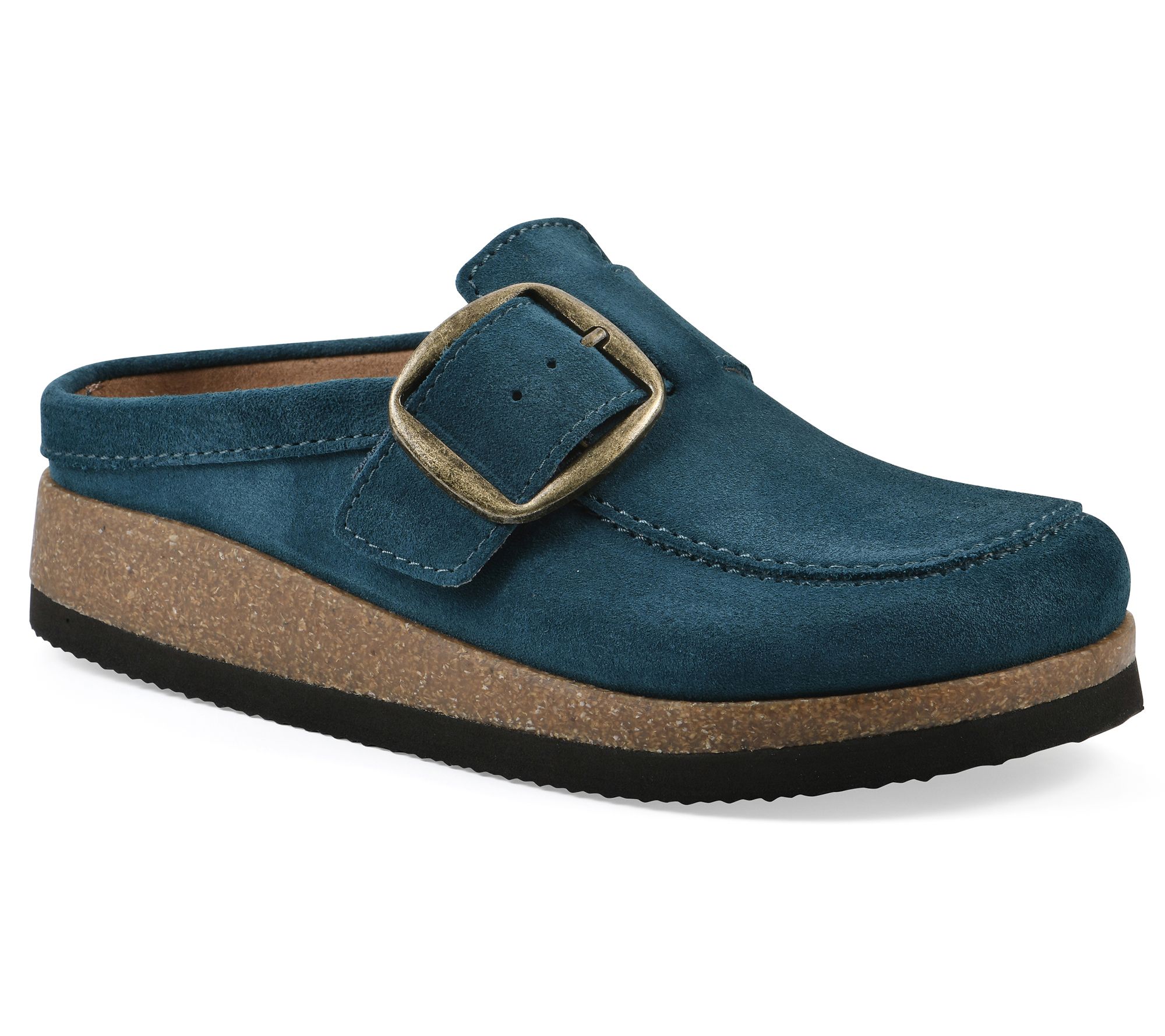 White Mountain Leather Slip-On Clogs - Bueno