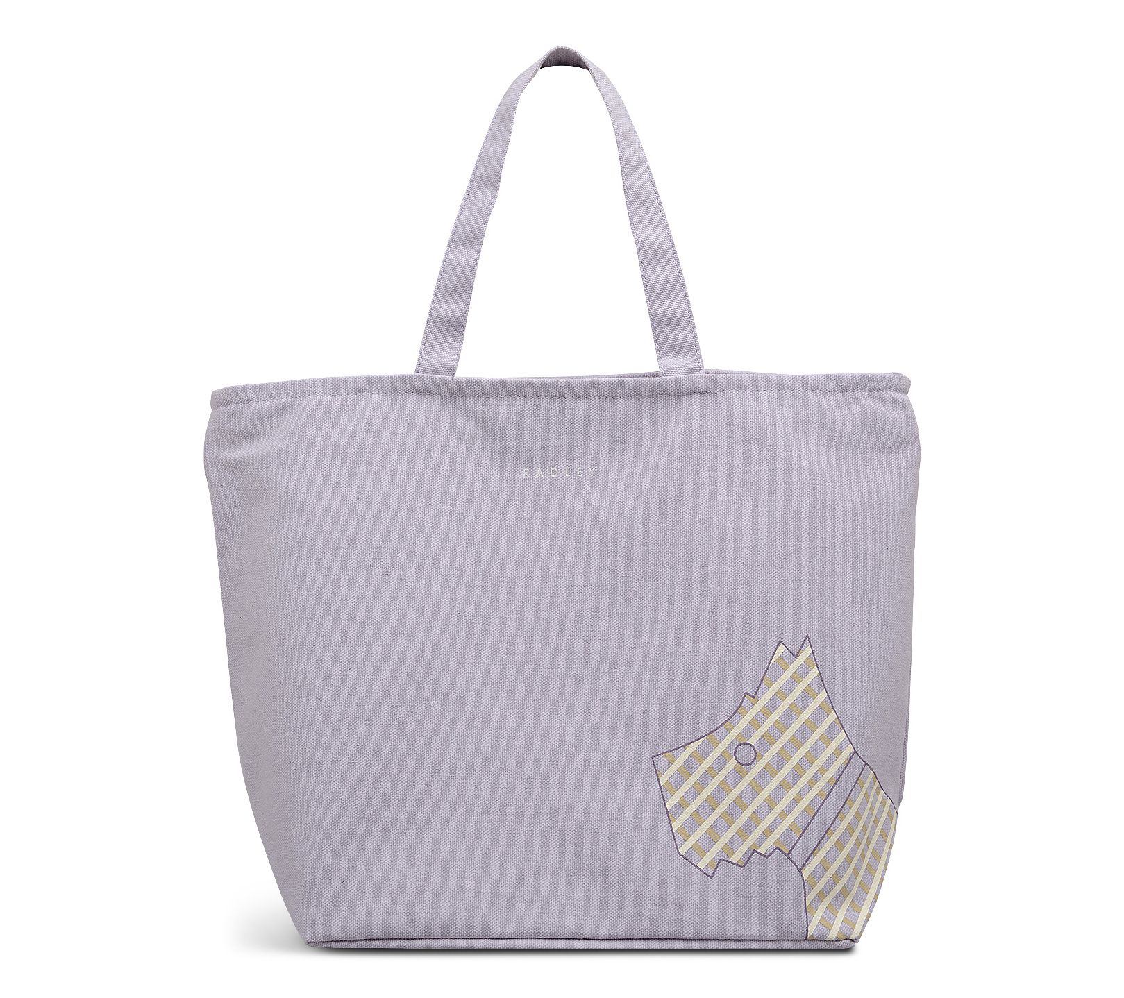 RADLEY London Face to Face Check Scottie Cotton Canvas Tote