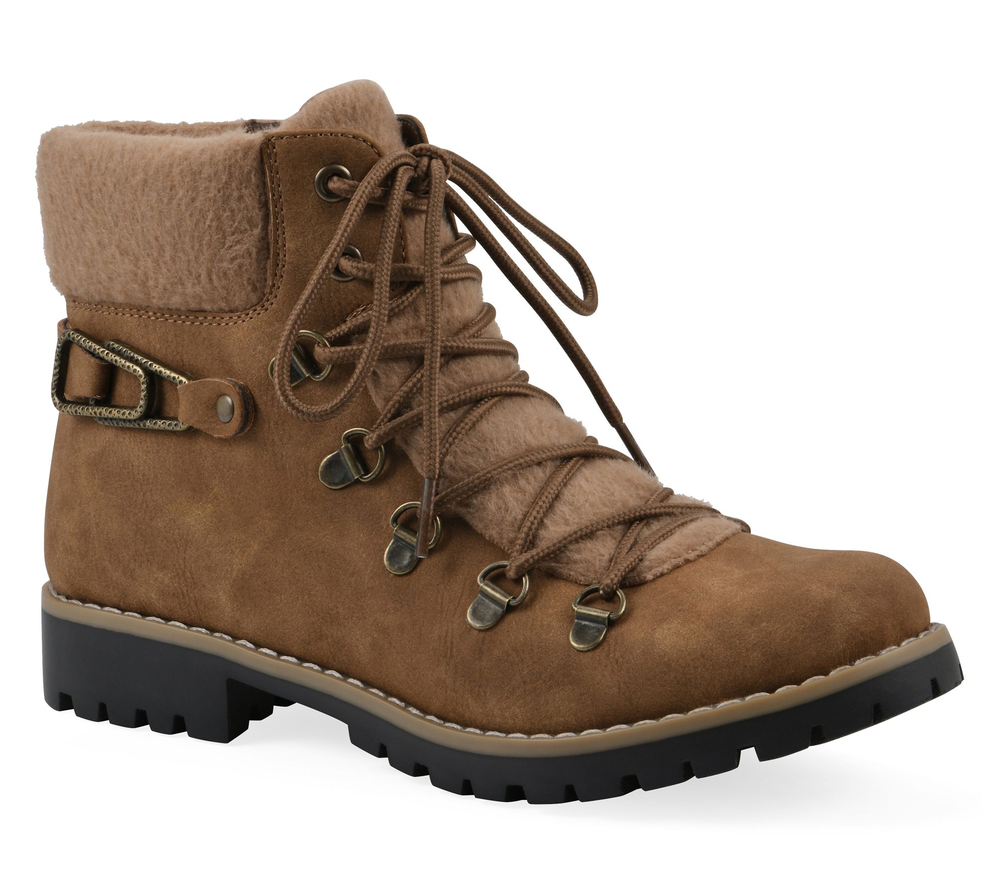 Cliffs by White Mountain Lace-Up Booties - Pioneer