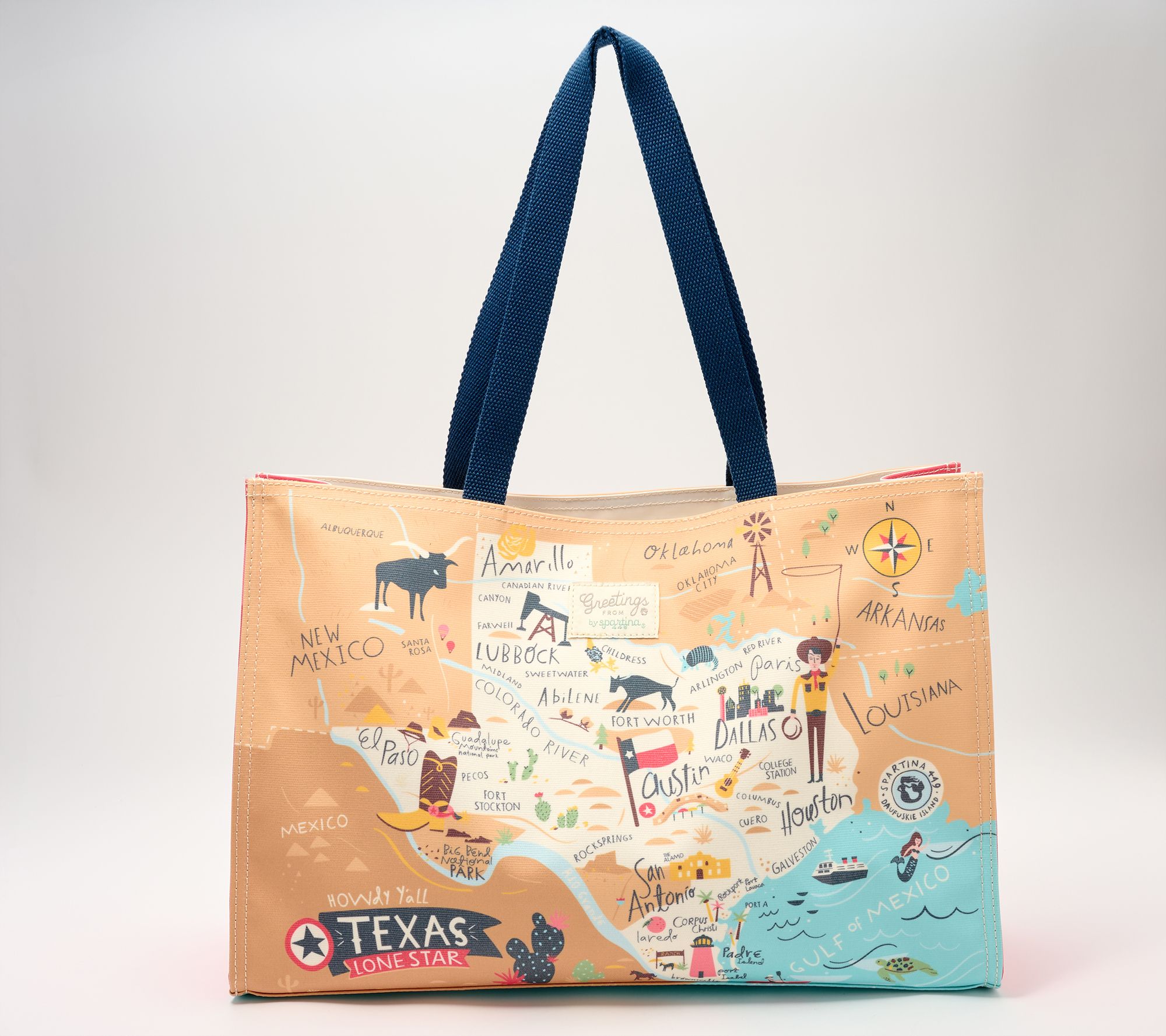 "As Is" Spartina 449 "Greetings From" Market Tote