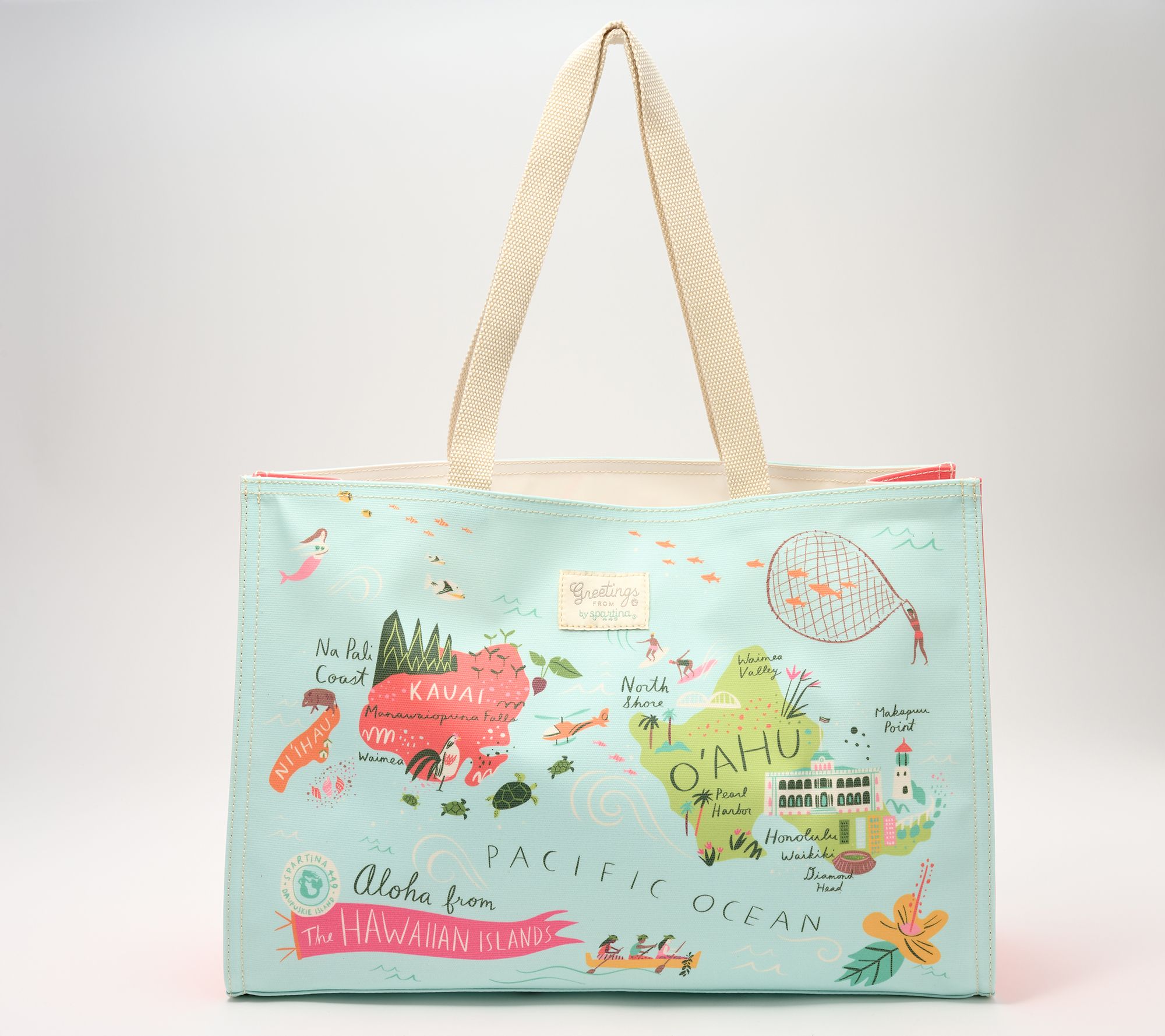 "As Is" Spartina 449 "Greetings From" Market Tote