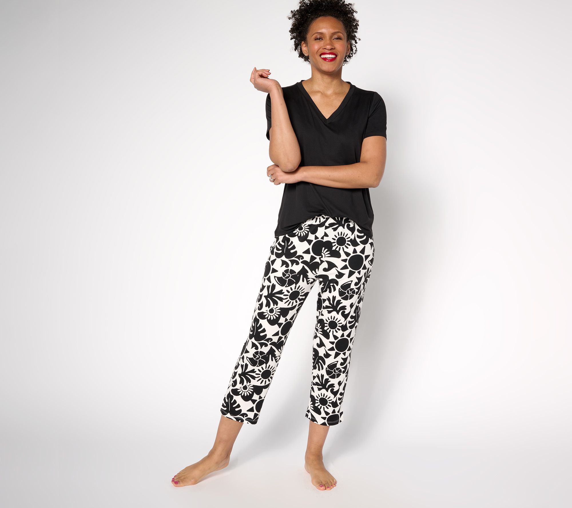 "As Is" AnyBody Regular Lush Jersey Sleep Set