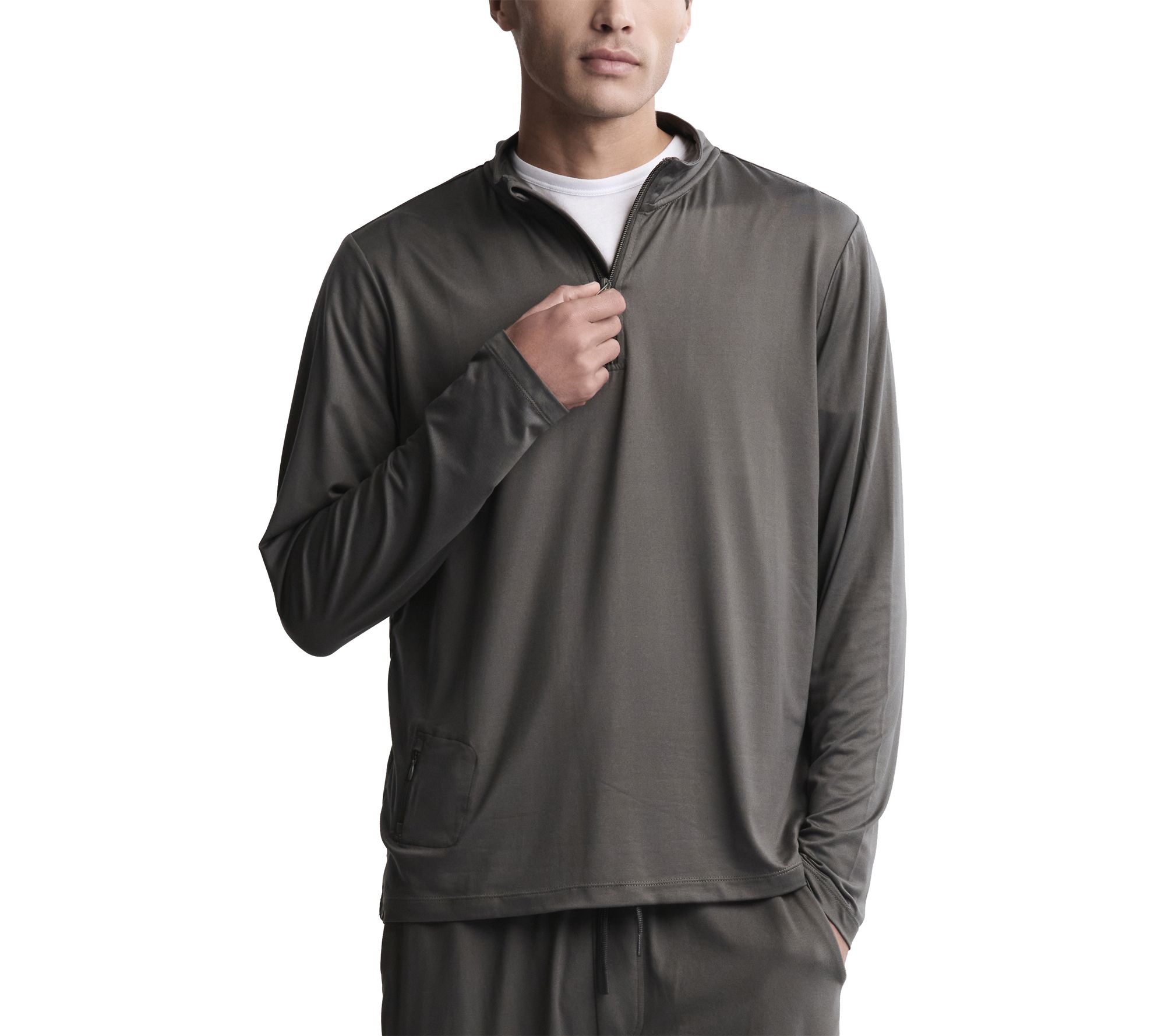 Barefoot Dreams Malibu Collection Men's Butterchic Quarter Zip