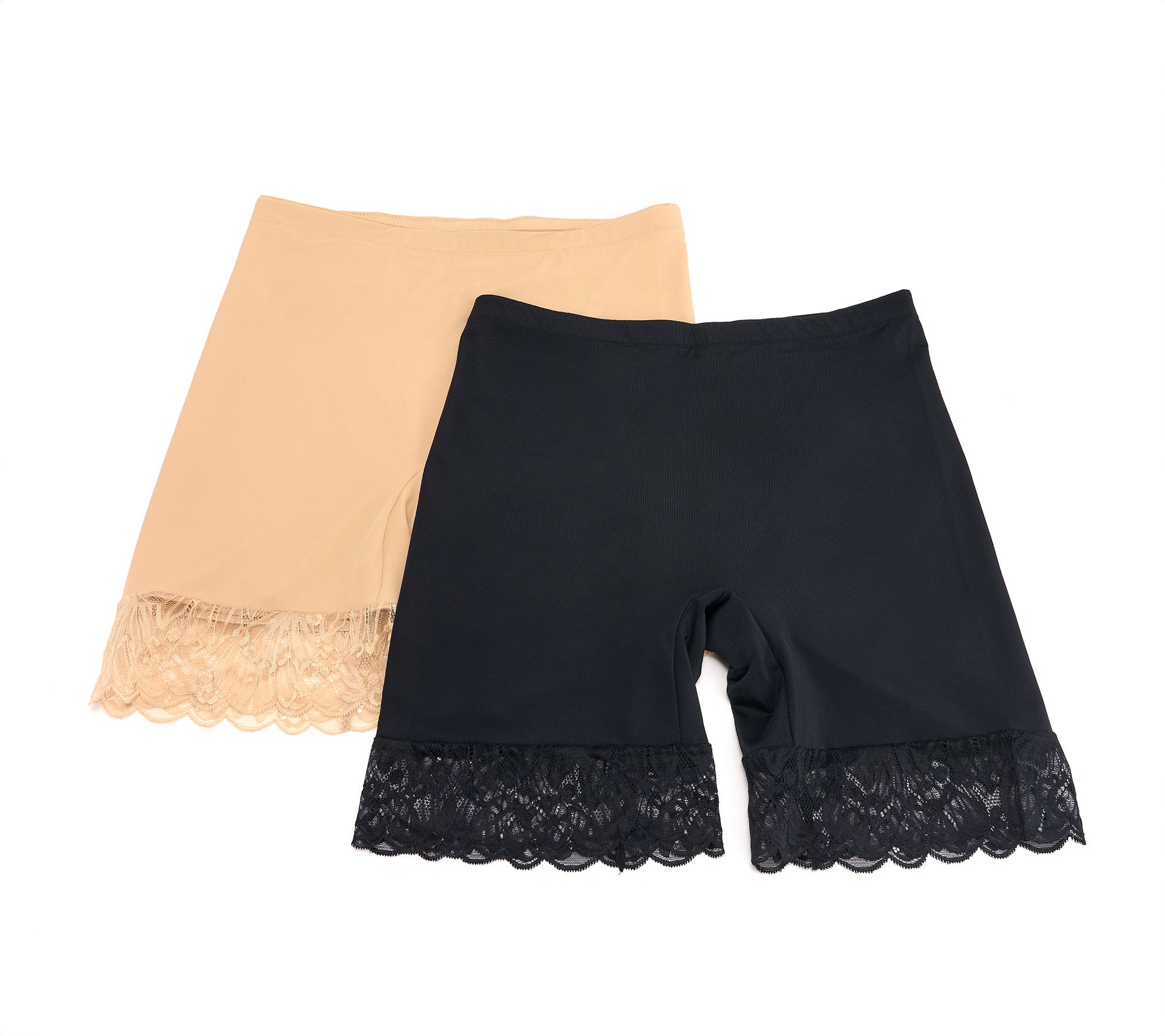 Breezies Slip Short with Lace Trim Set of 2