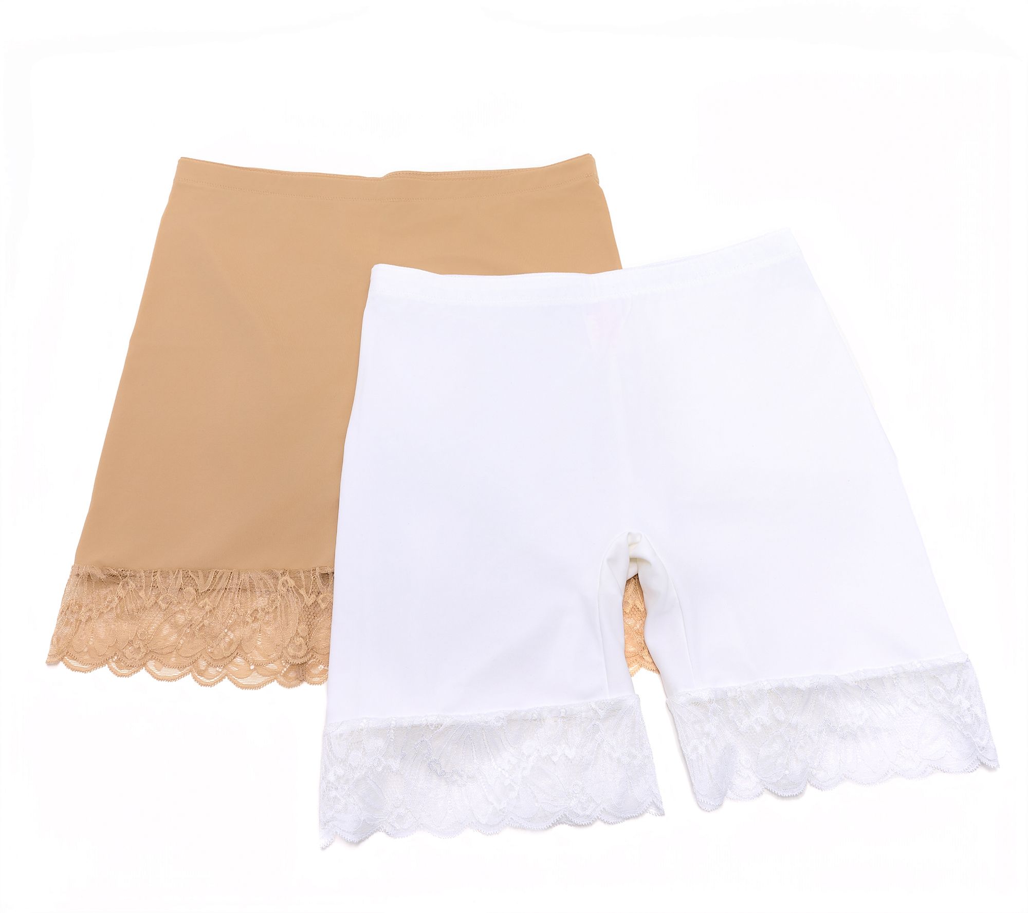 Breezies Slip Short with Lace Trim Set of 2