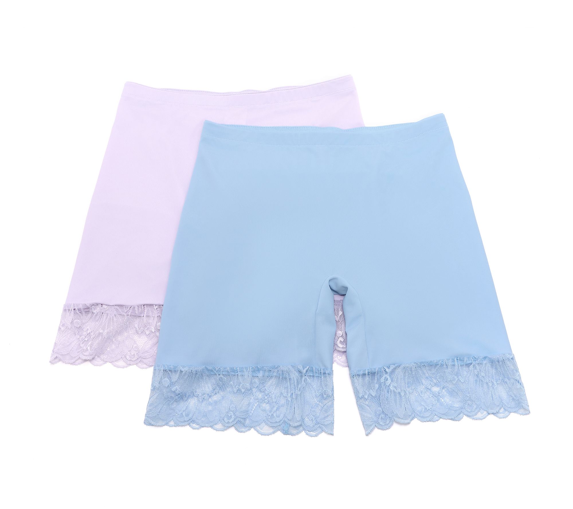 Breezies Slip Short with Lace Trim Set of 2