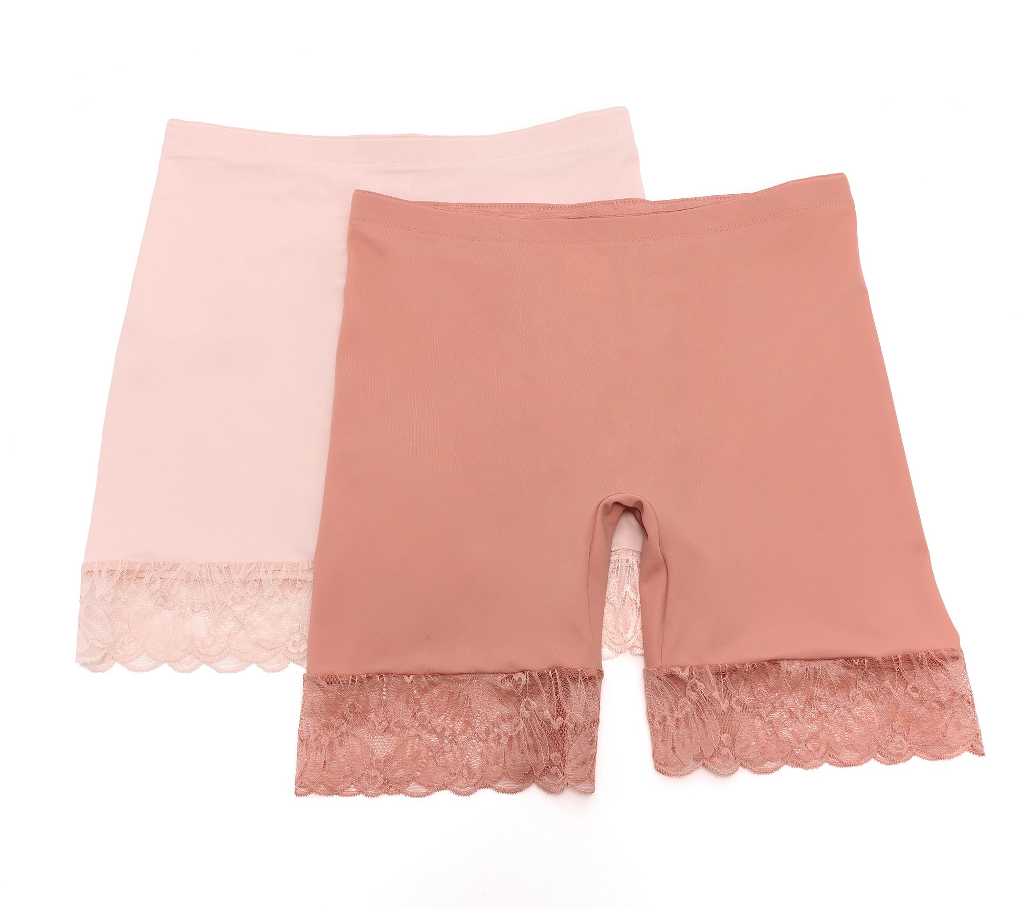 Breezies Slip Short with Lace Trim Set of 2