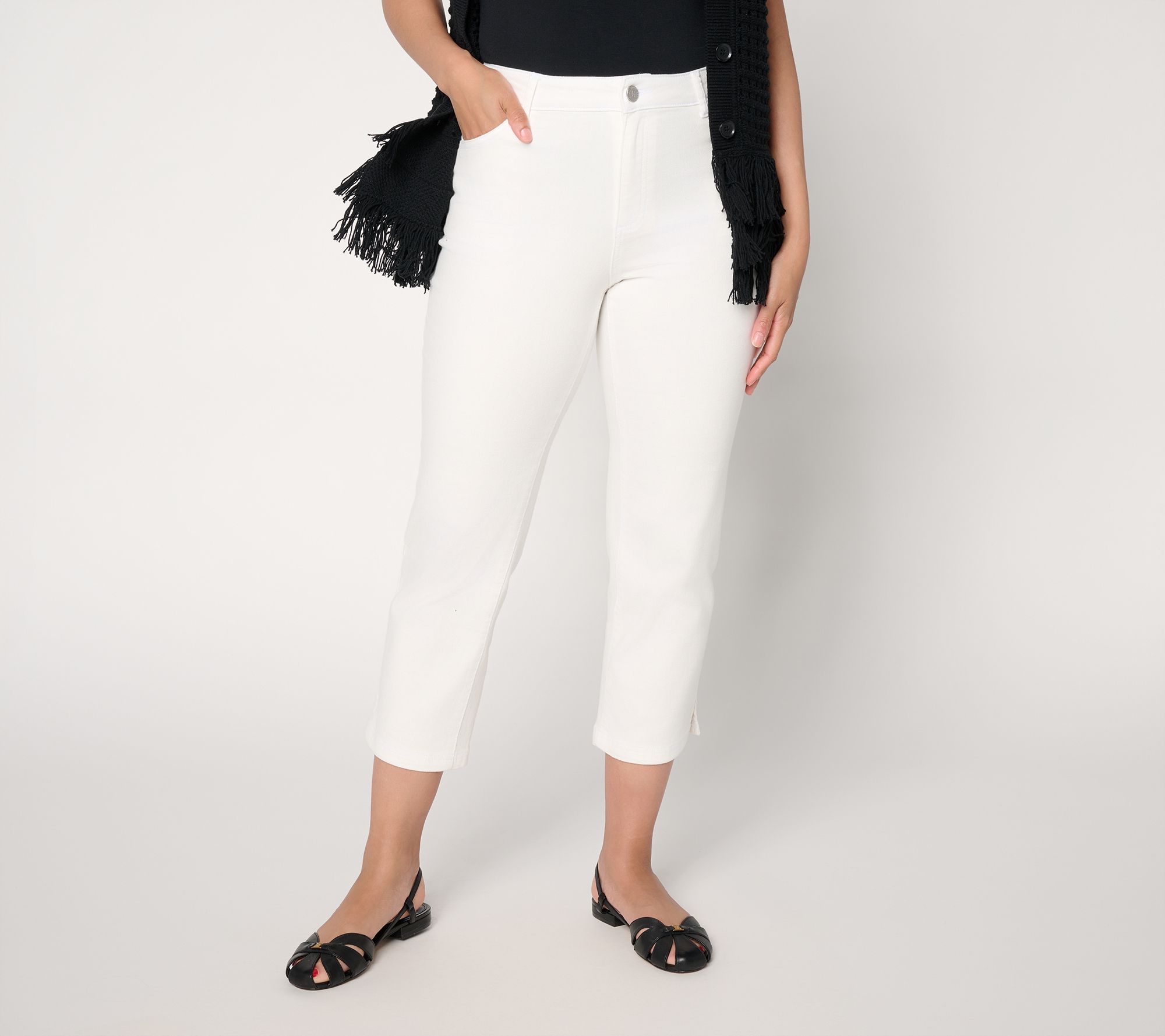 Dennis Basso Petite Riviera Stretch Crop Jean