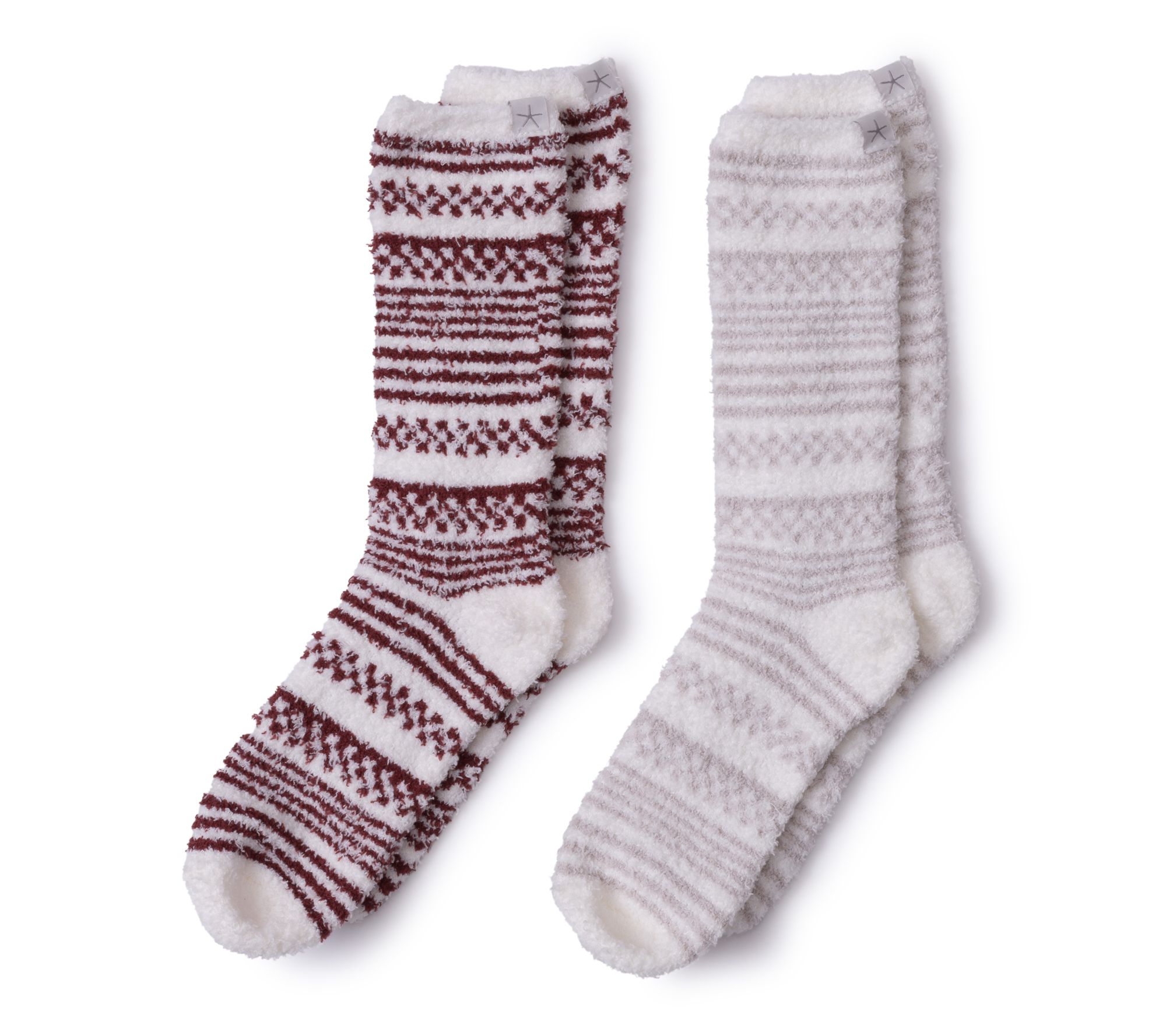 Barefoot Dreams CozyChic Checkered Stripe SockSet