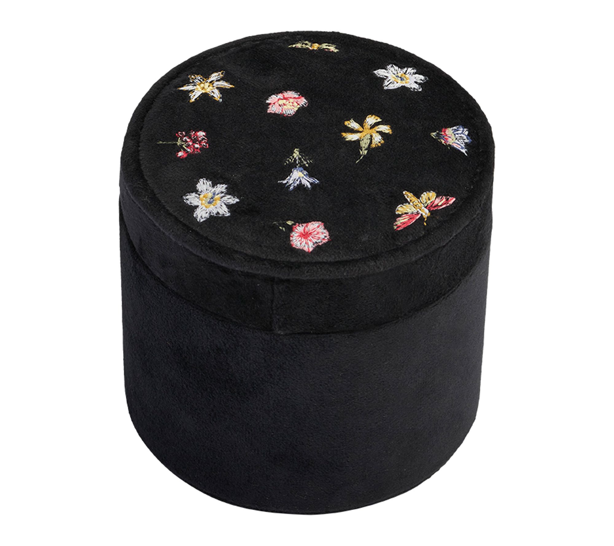 Fable England Garden Ditsy Velvet Embroidery Jewelry Box