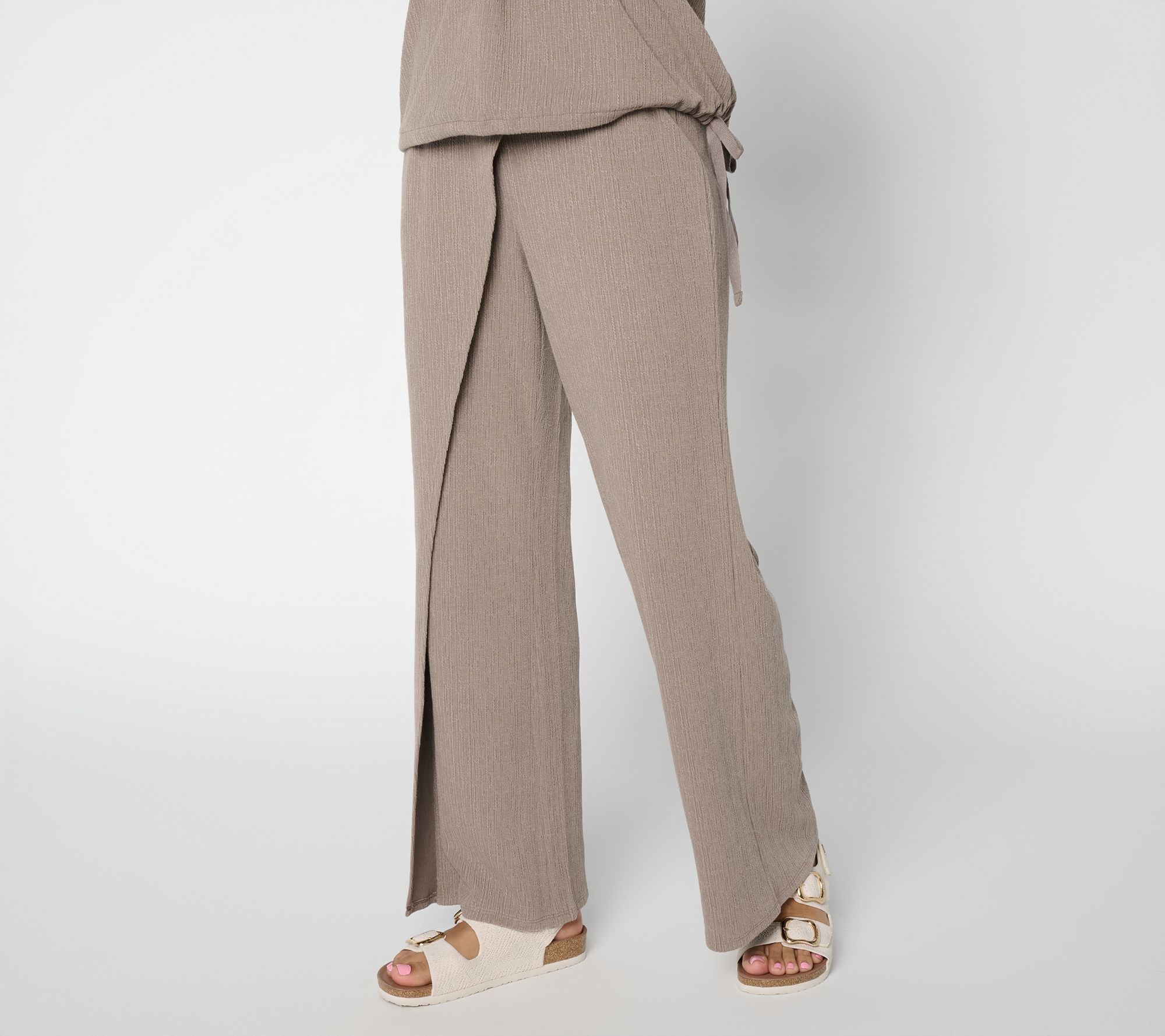 Peace Love World Boheme Petite Textured Knit Pants