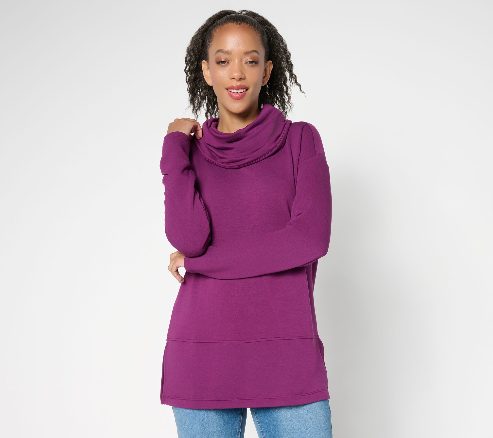 "As Is" Brandis Dress Out Loud Regular Acquitted Knit Seamed Tunic