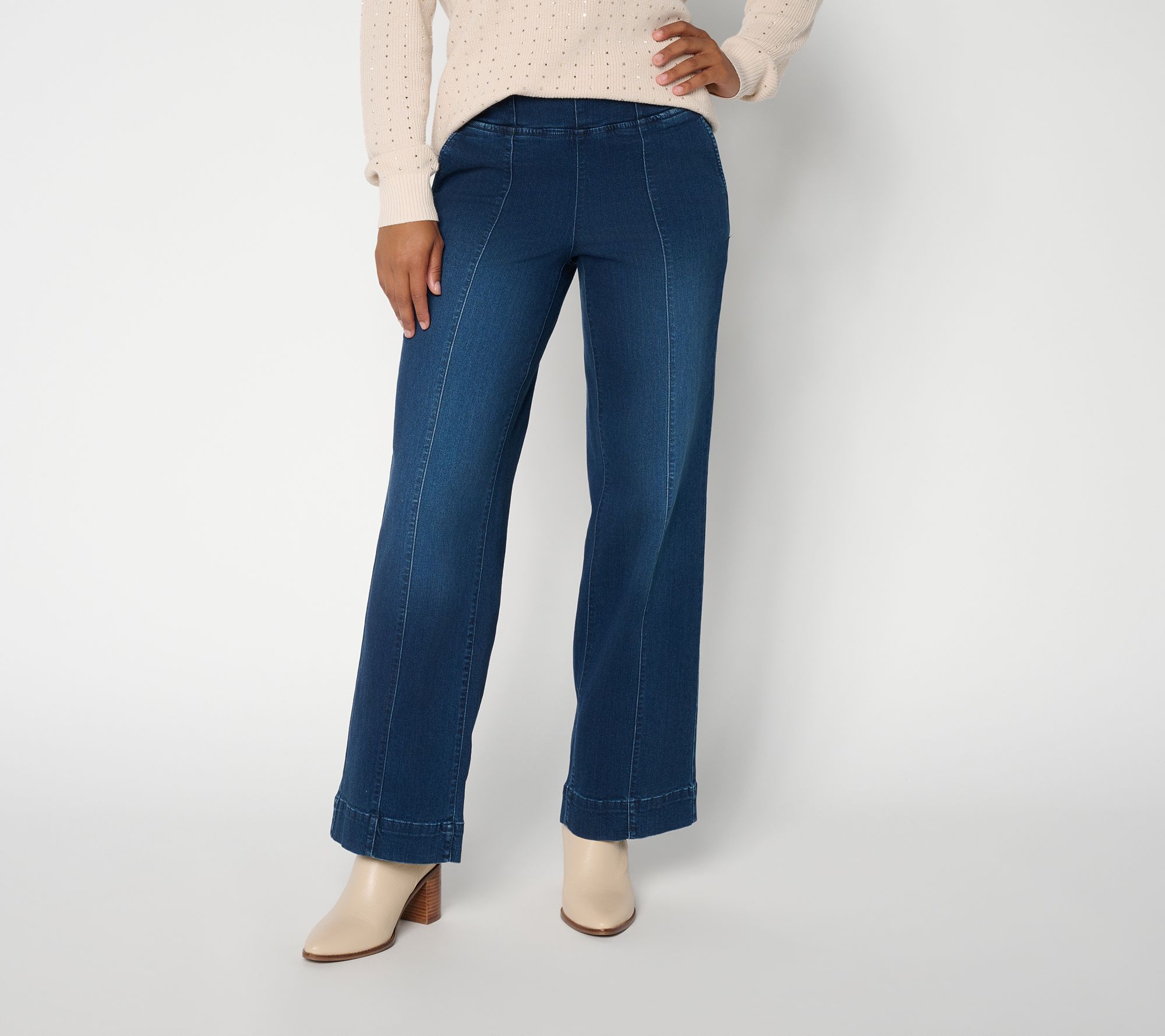 Belle by Kim Gravel Regular Denim TripleLuxe Traveler Jeans