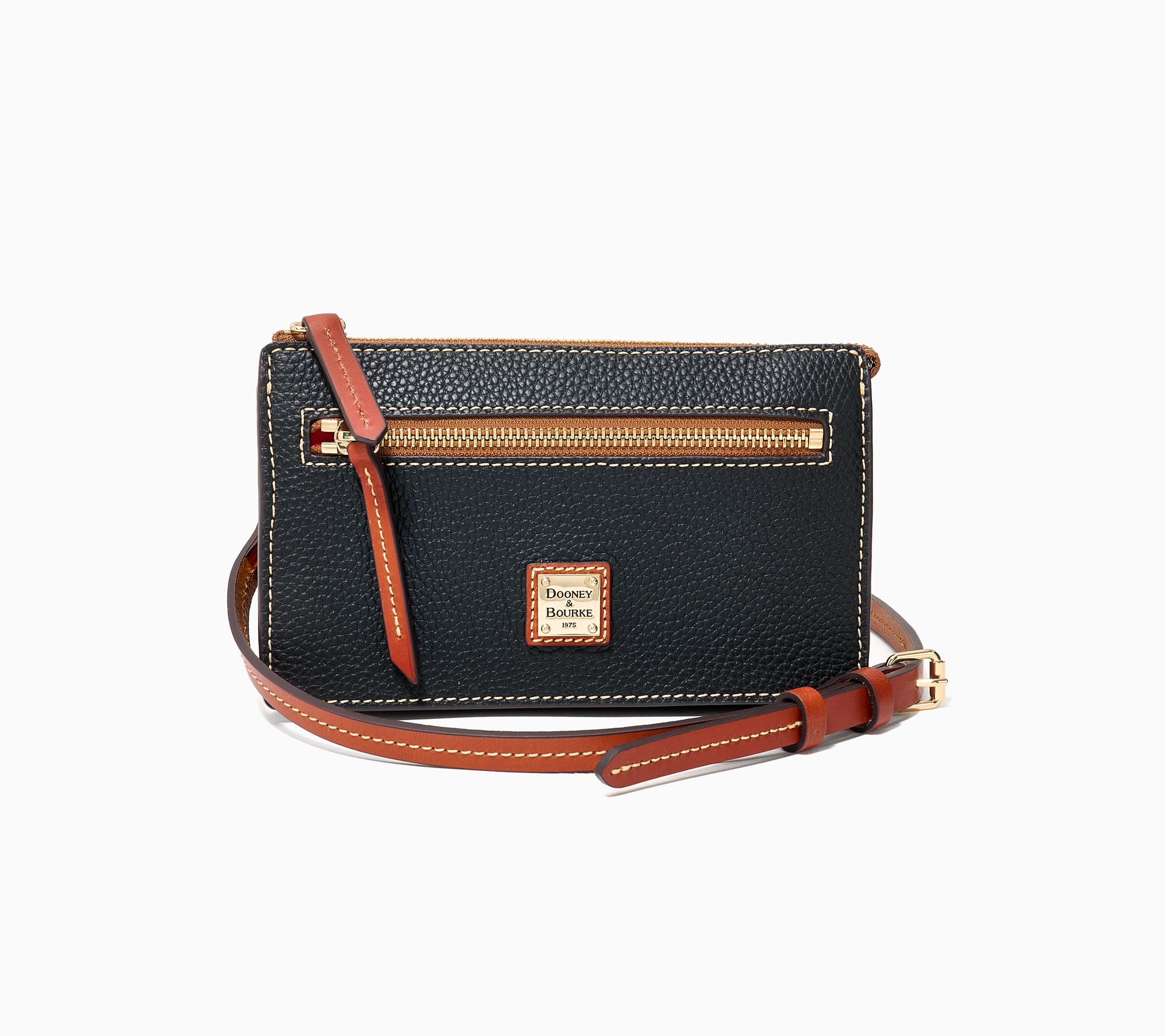 Dooney & Bourke Pebble Leather Multi Zip Crossbody