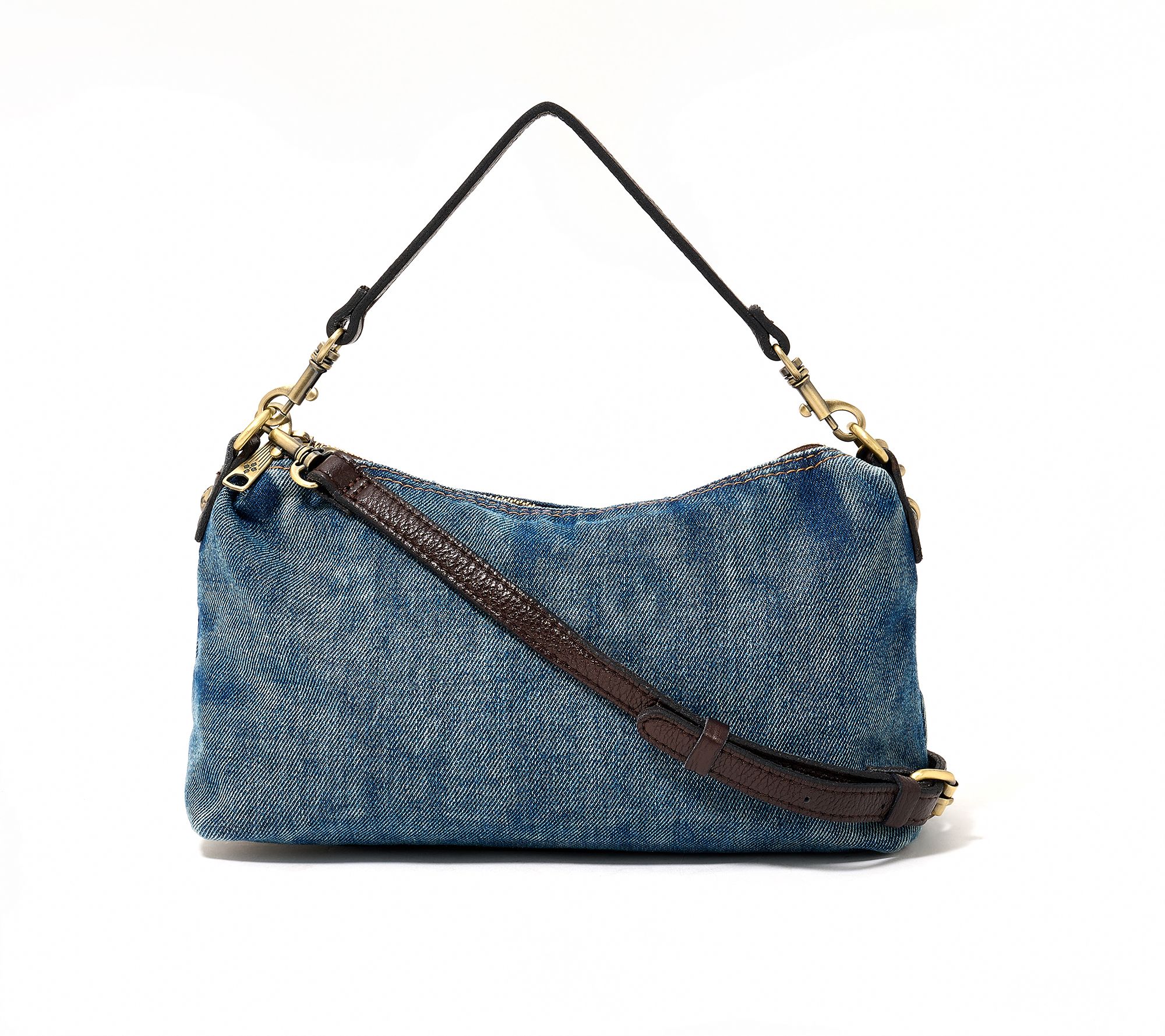 Patricia Nash Kolena Denim Shoulder Bag with Crossbody Strap
