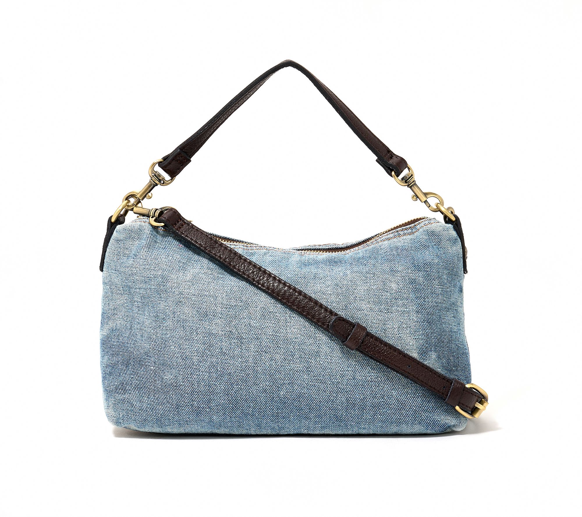 Patricia Nash Kolena Denim Shoulder Bag with Crossbody Strap