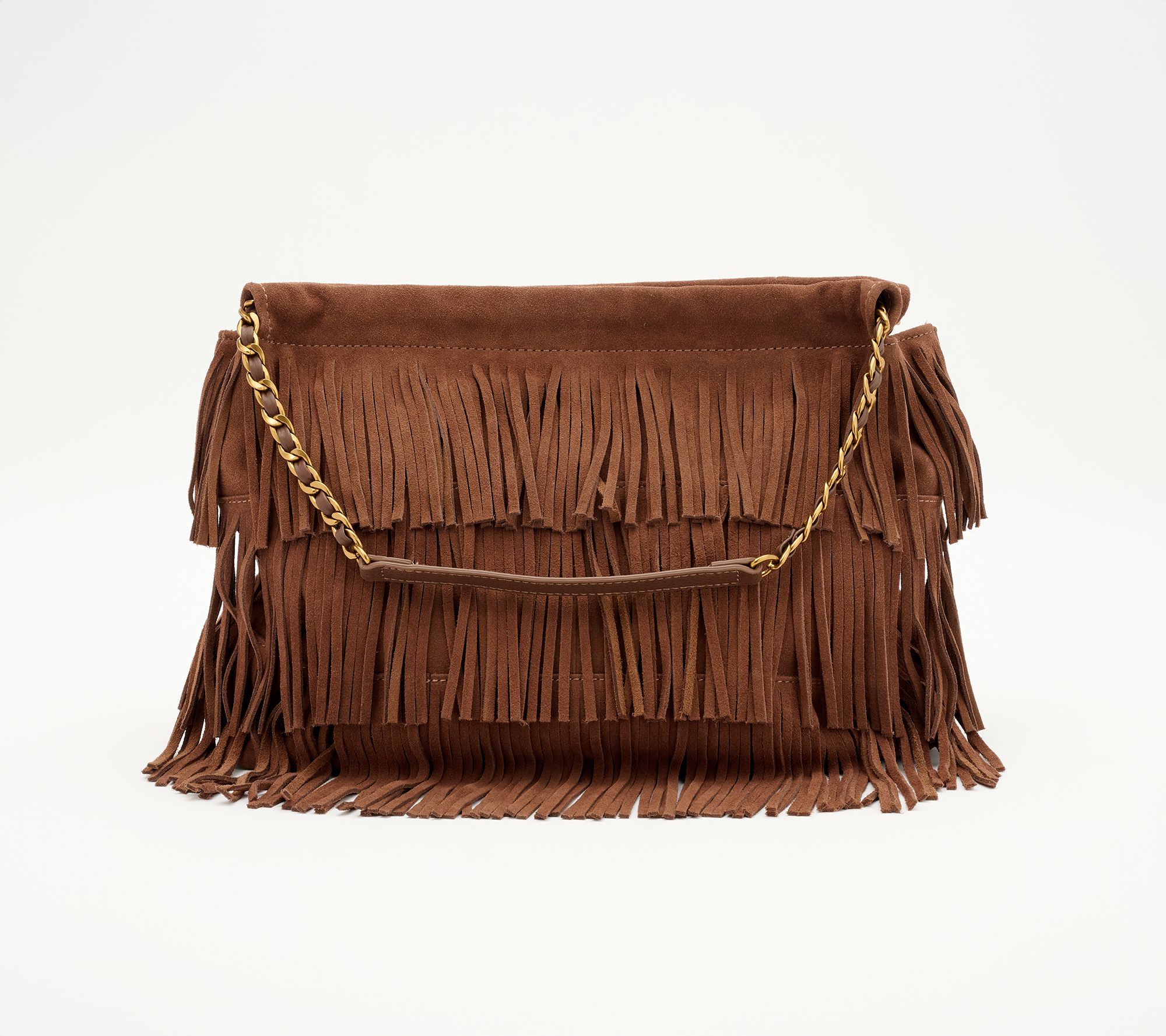 American Leather Co. Whitman Large Fringe Shoulder Bag