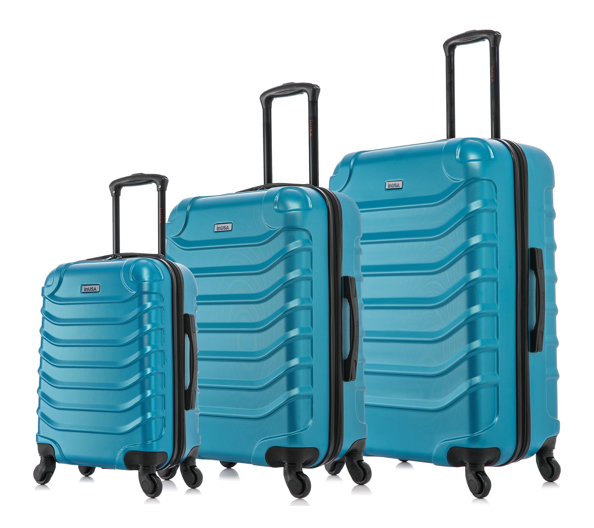 InUSA Endurance Lightweight Hardside Spinner 3 Pc Luggage Set