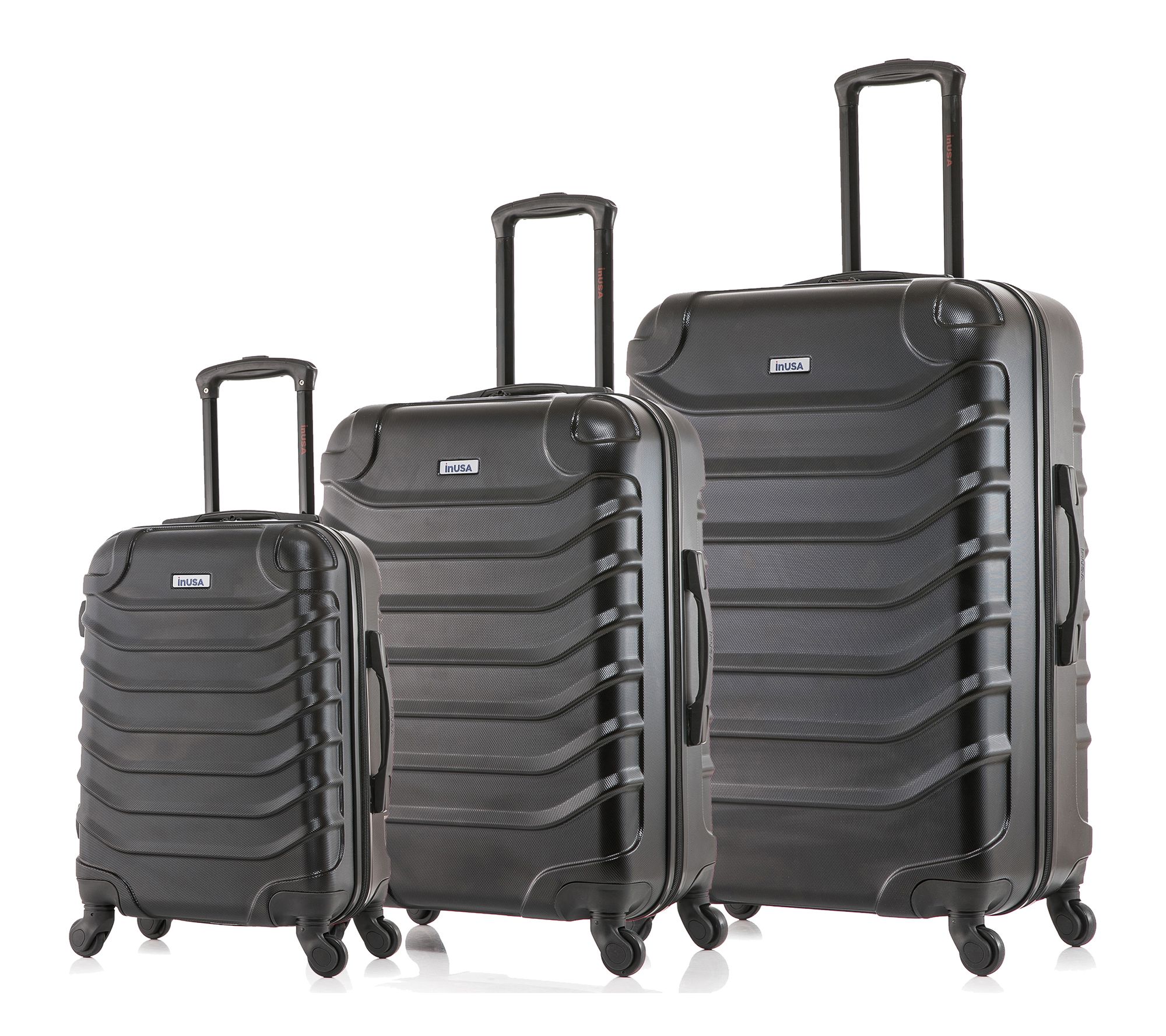 InUSA Endurance Lightweight Hardside Spinner 3 Pc Luggage Set