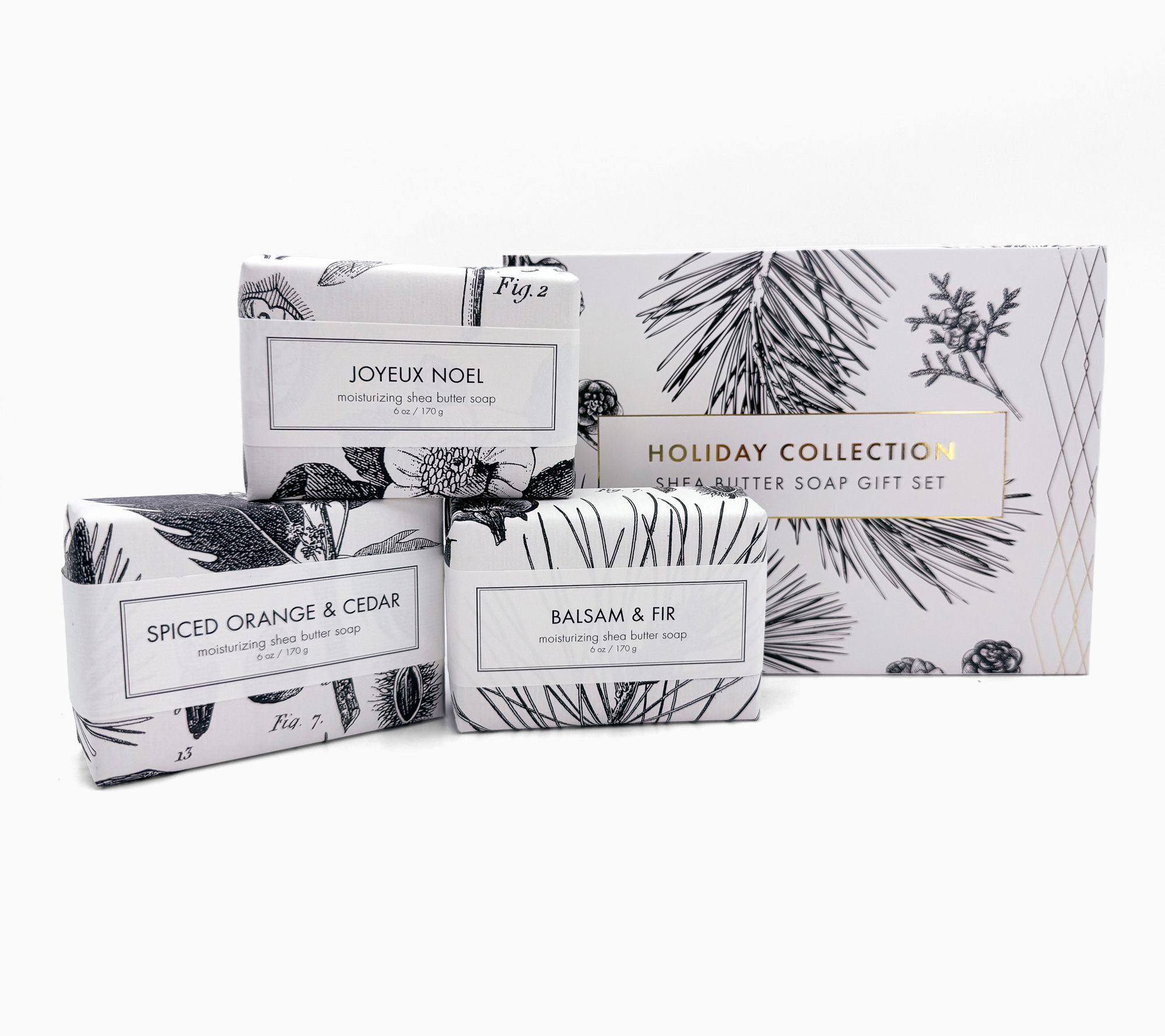Formulary 55 Holiday Scents Shea Butter Soap Gift Set