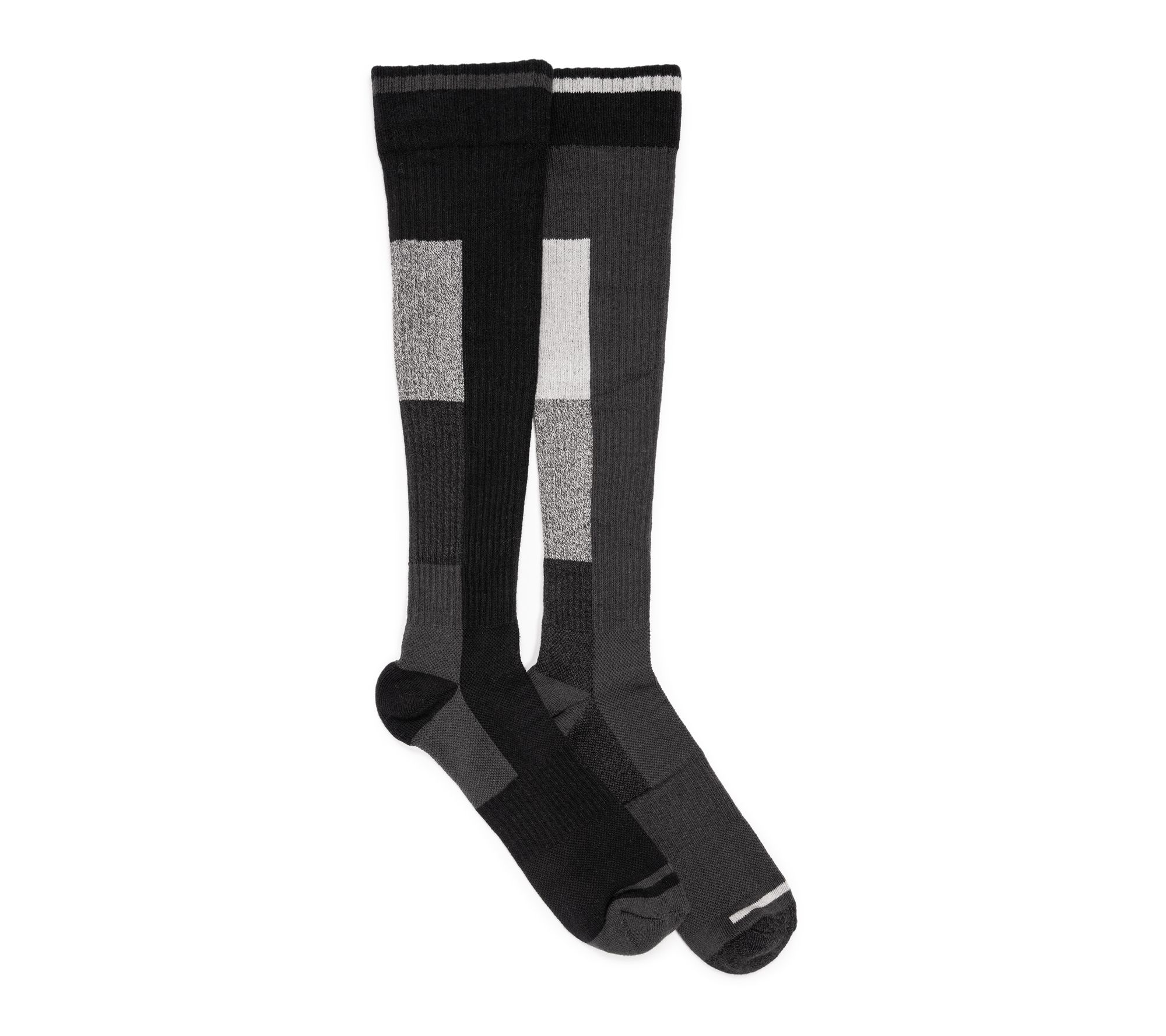 MUK LUKS Ruff & Tuff Tall Cotton Compression Socks 2 Pack
