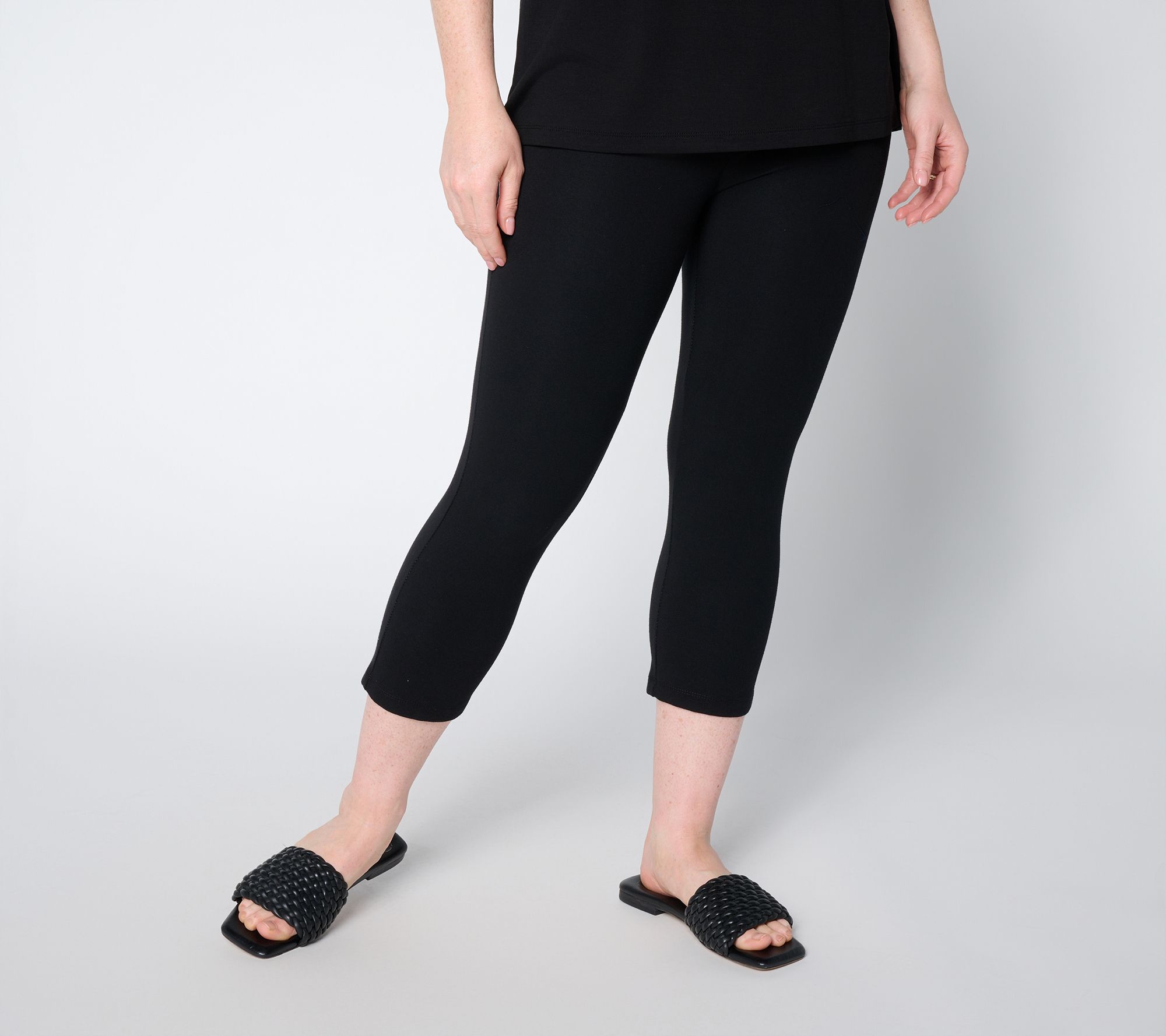 "As Is" Susan Graver Weekend Regular Premium StretchAireSlim Leg Capri Pants