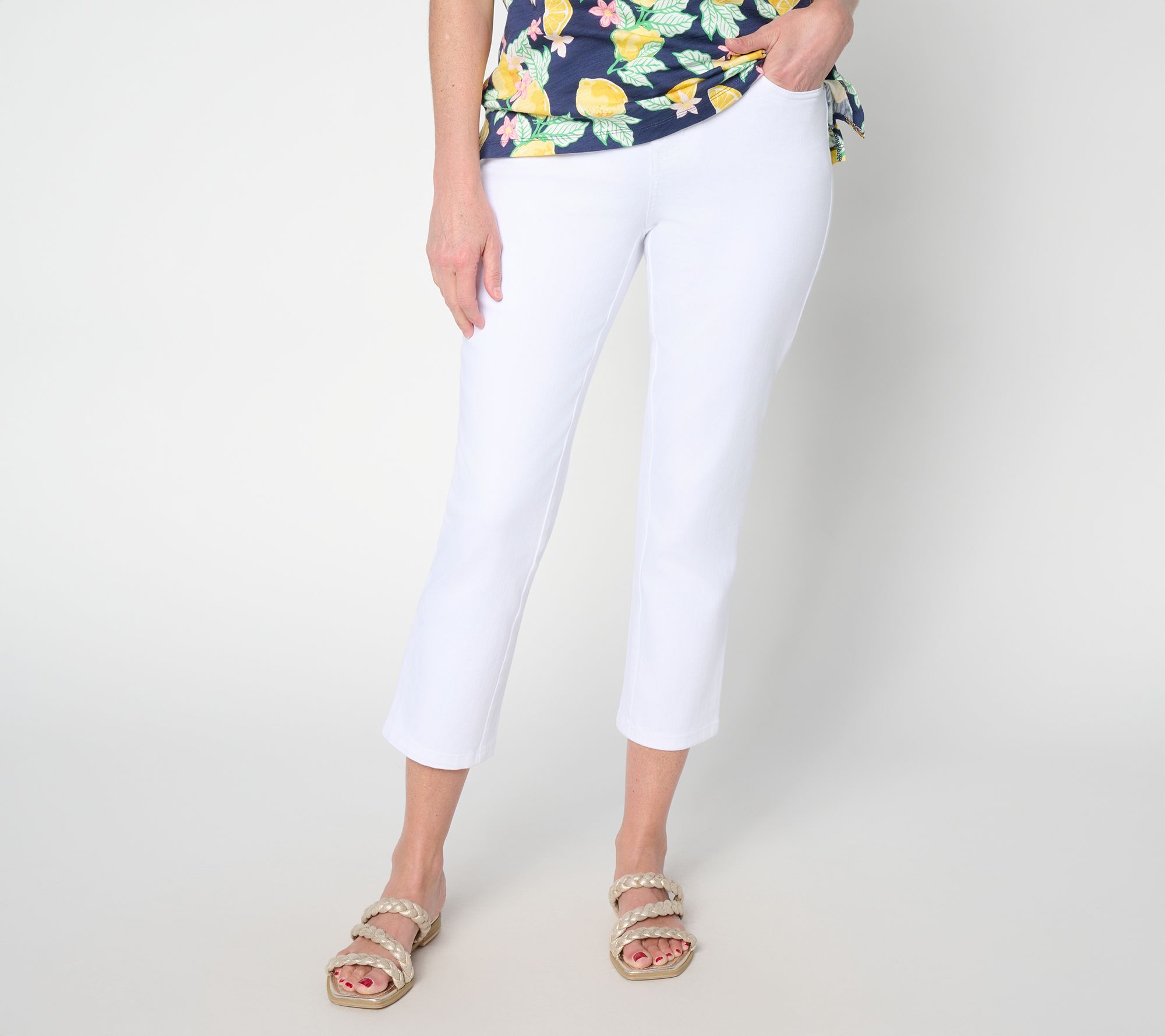 "As Is" Belle by Kim Gravel Reg Primabelle Girlfriend Twill Crop Jean