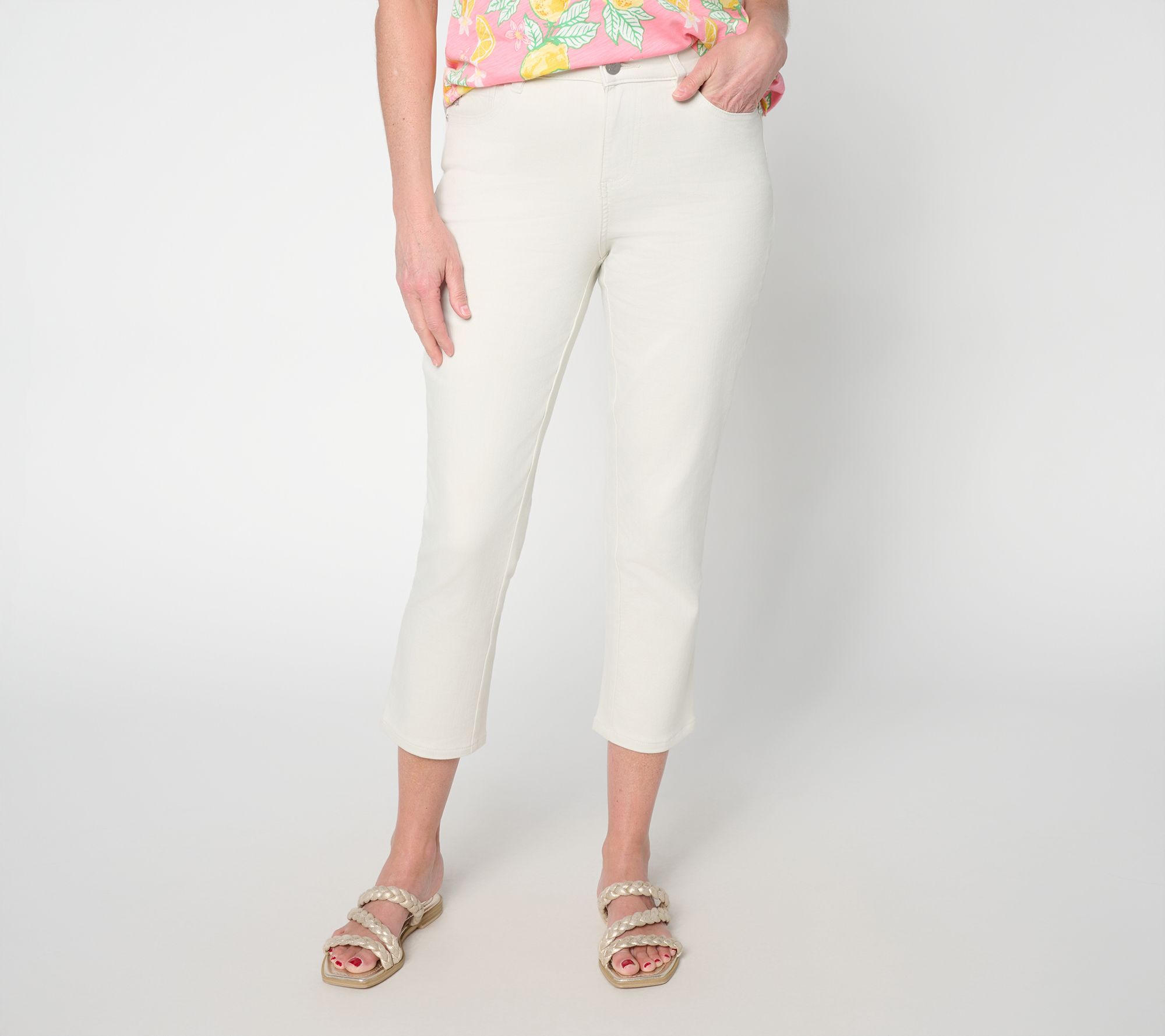 "As Is" Belle by Kim Gravel Reg Primabelle Girlfriend Twill Crop Jean