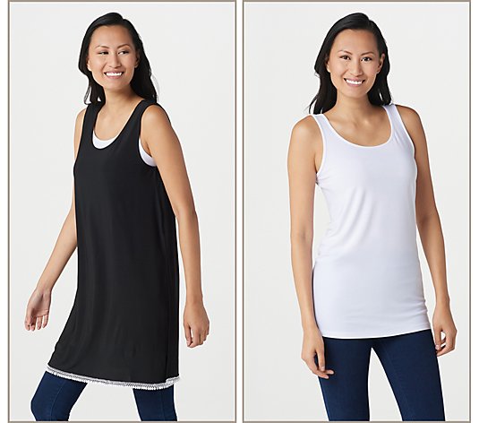 Attitudes by Renee Como Jersey Tunic with Tank Tunic with Tank