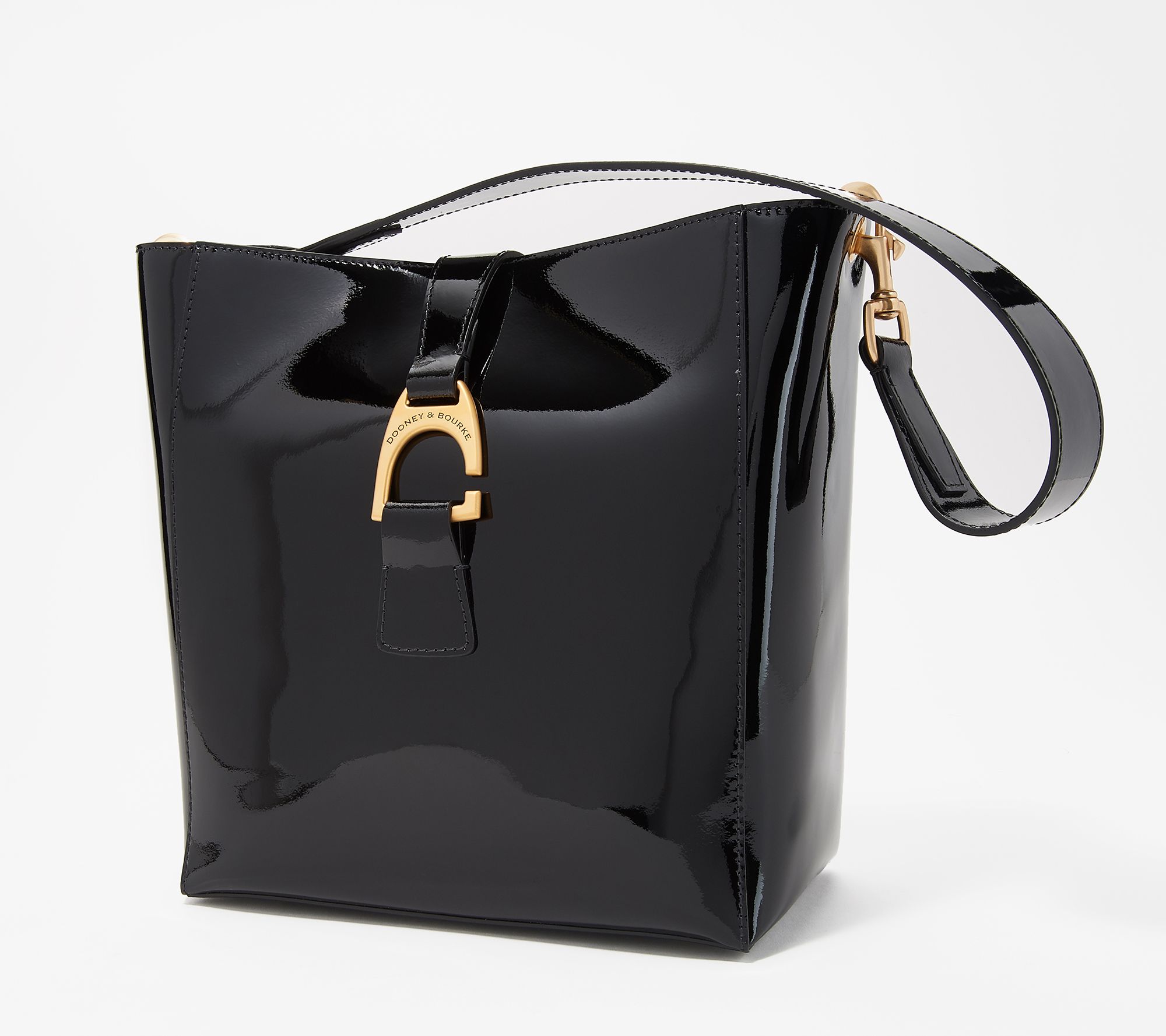 Dooney & Bourke Saffiano Leather Drawstring Bag on QVC 