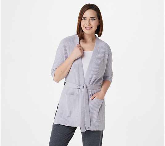 Barefoot Dreams CozyChic Lite Ribbed Belted Cardi
