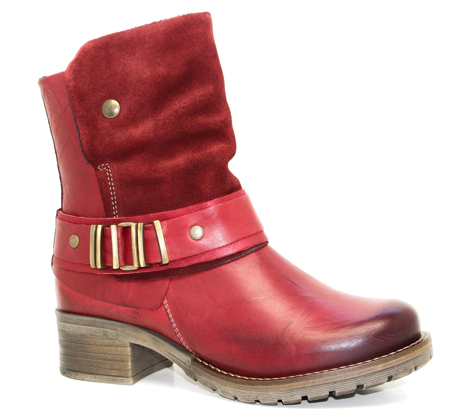 Dromedaris Leather Boots - Kikka - QVC.com