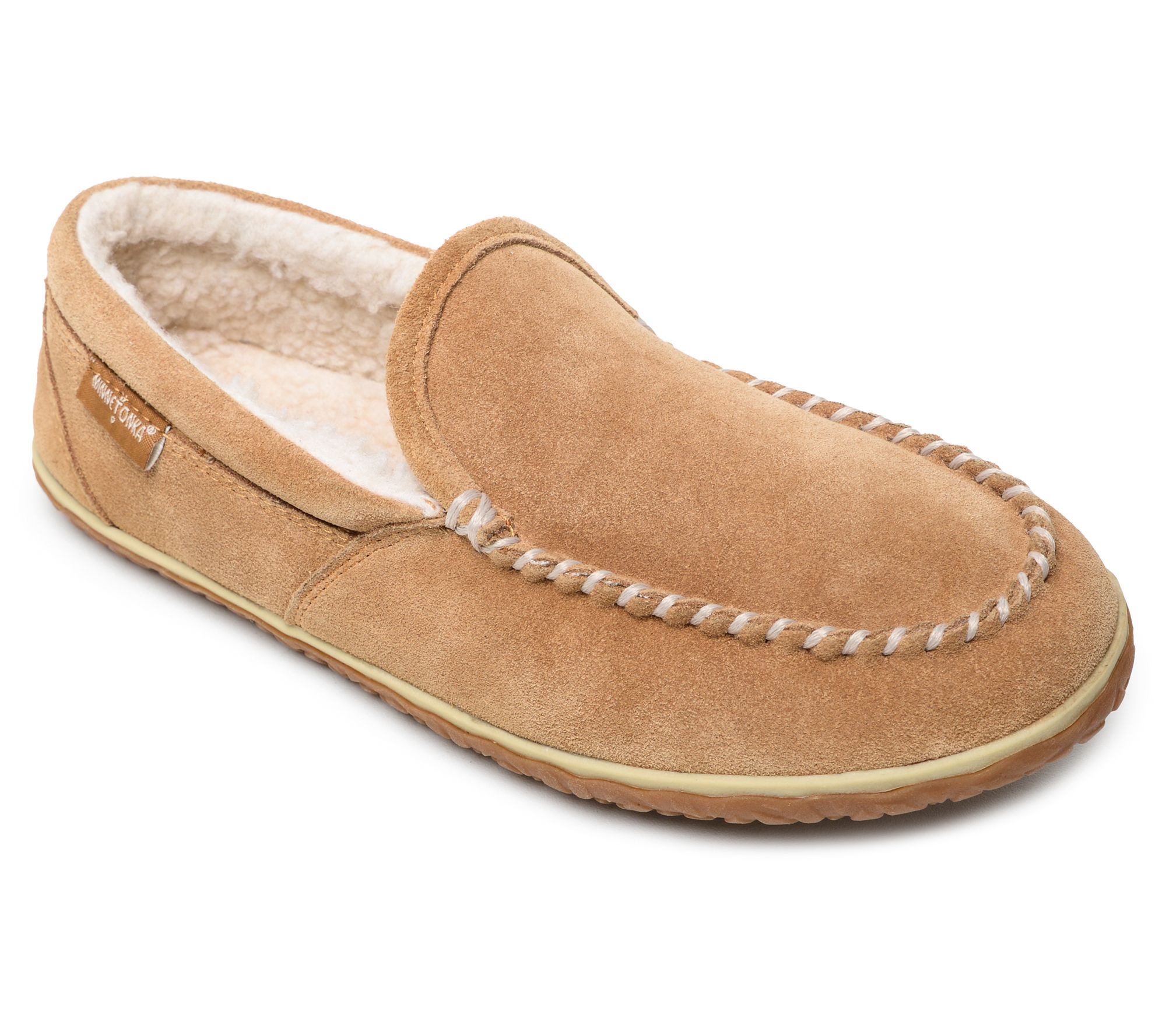 Minnetonka Men's Slip-On Suede Moccasin Slipper s - Tilden