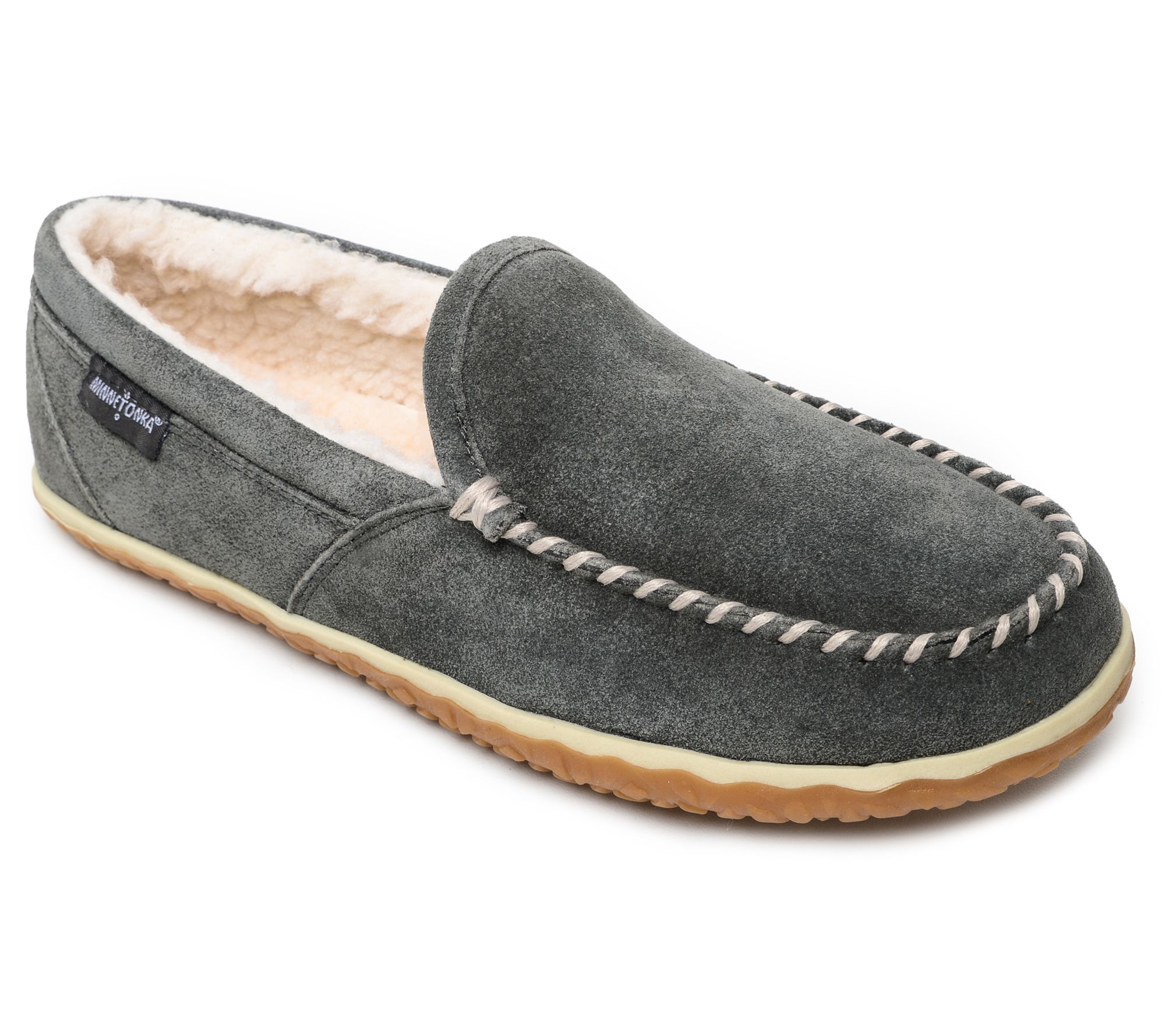 Minnetonka Men's Slip-On Suede Moccasin Slipper s - Tilden
