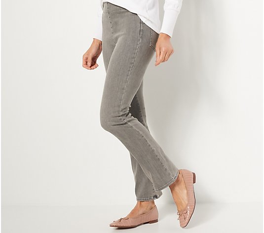 "As Is" NYDJ Spanspring Pull-On Slim Bootcut Jeans- Clean Barnet