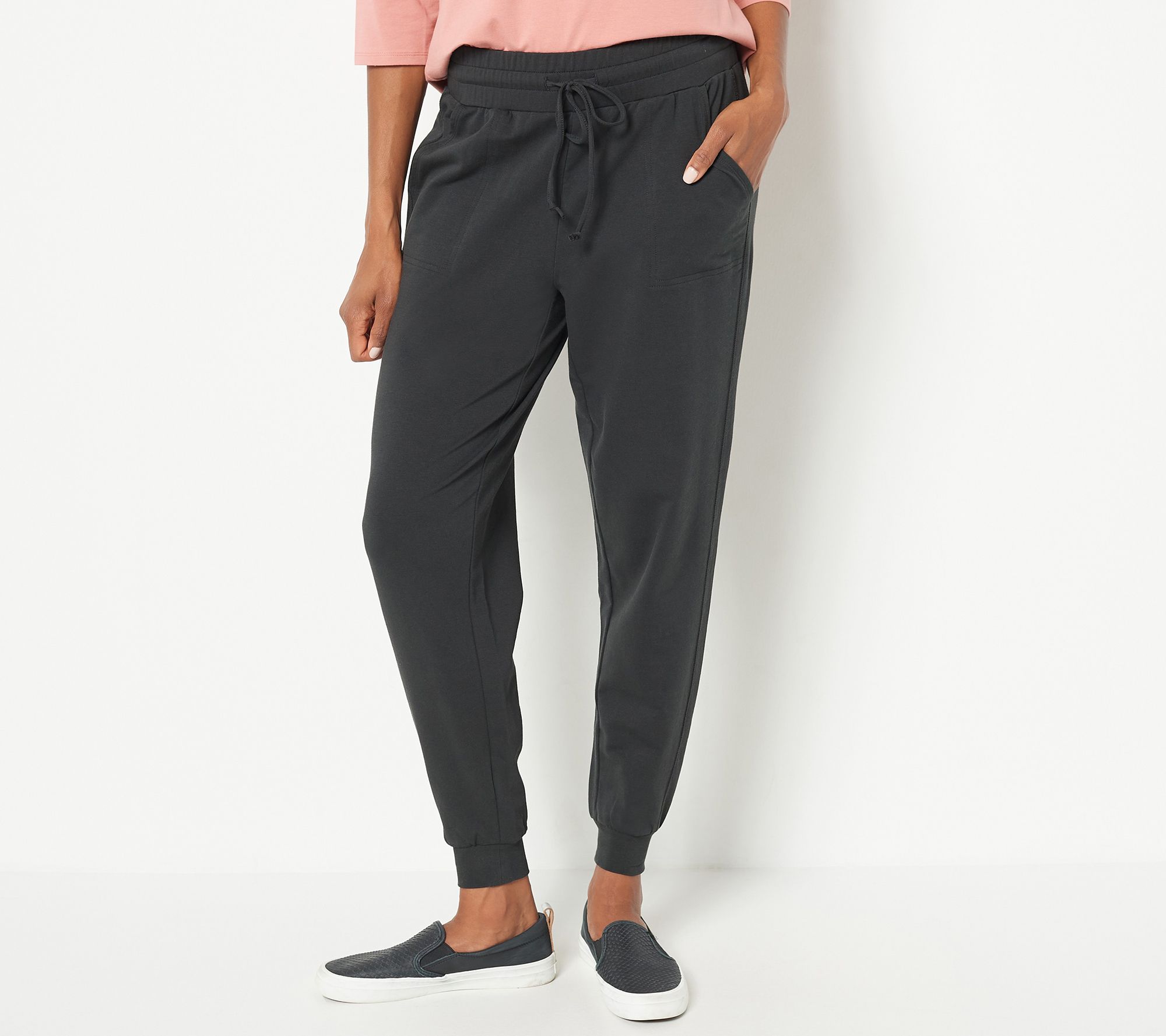 Belle by Kim Gravel French Terry Joggers, Size X-Large, Twilight
