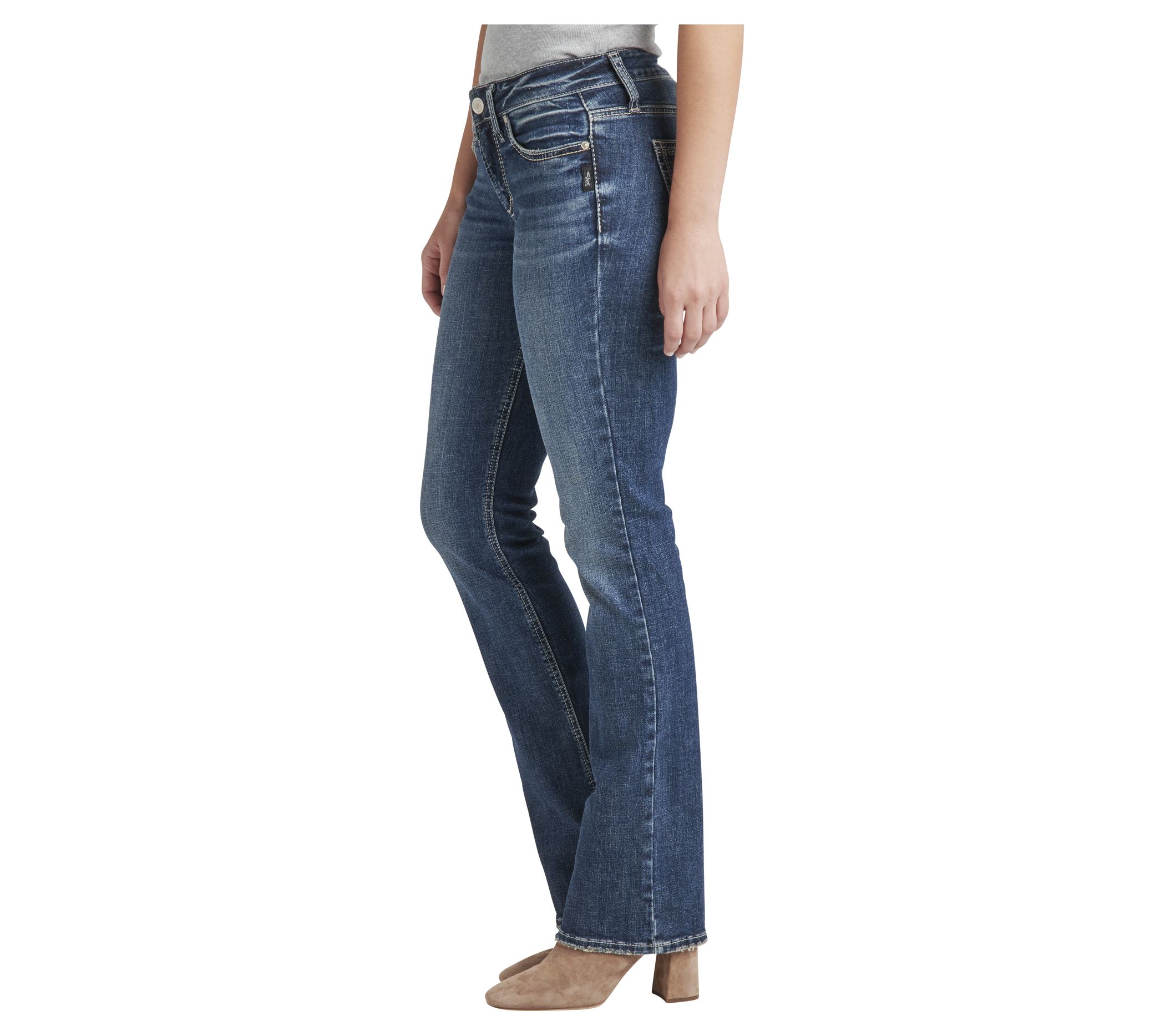 Silver Jeans Co. Britt Low Rise Slim Bootcut Jeans-SDK394 - QVC.com