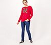 Quacker Factory Love the Holidays Long Sleeve Top, 2 of 3