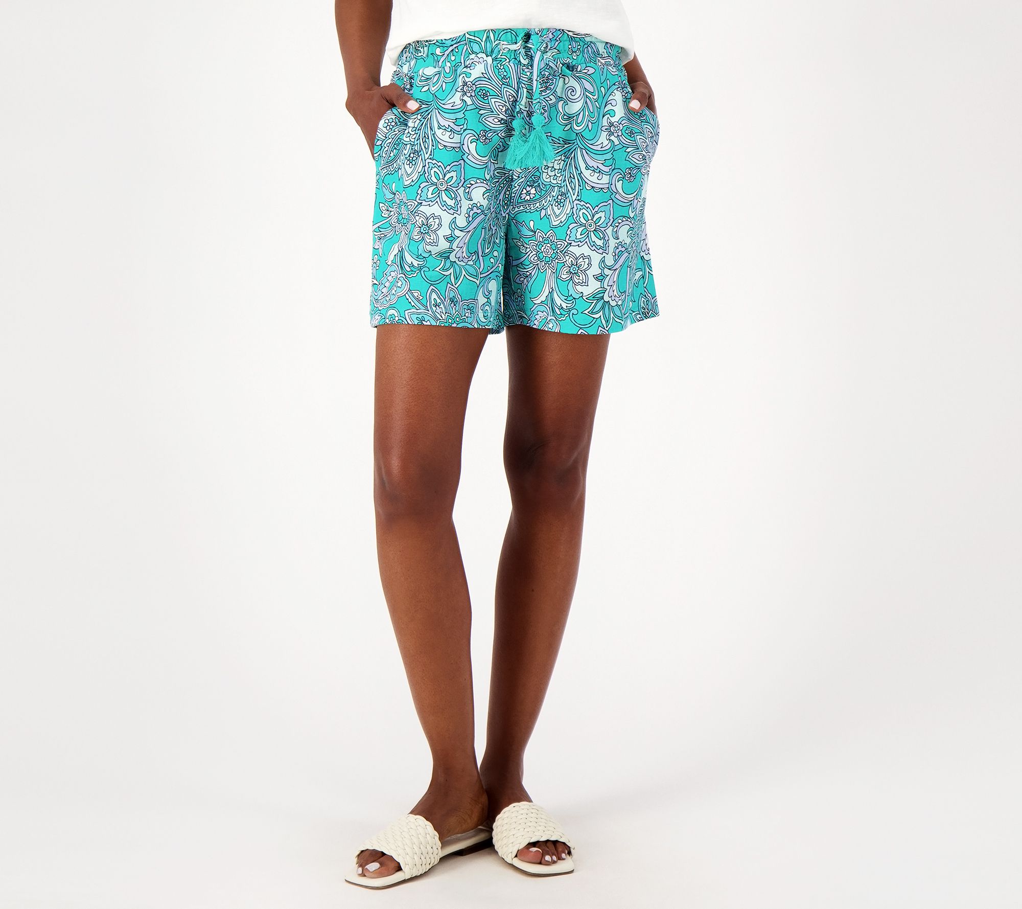 Belle Beach by Kim Gravel Cabana Knit Tassel Short