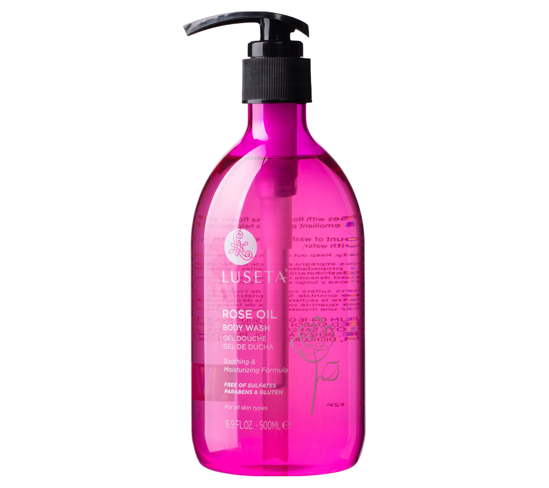 Luseta Rose Oil Body Wash Duo 16.9 oz