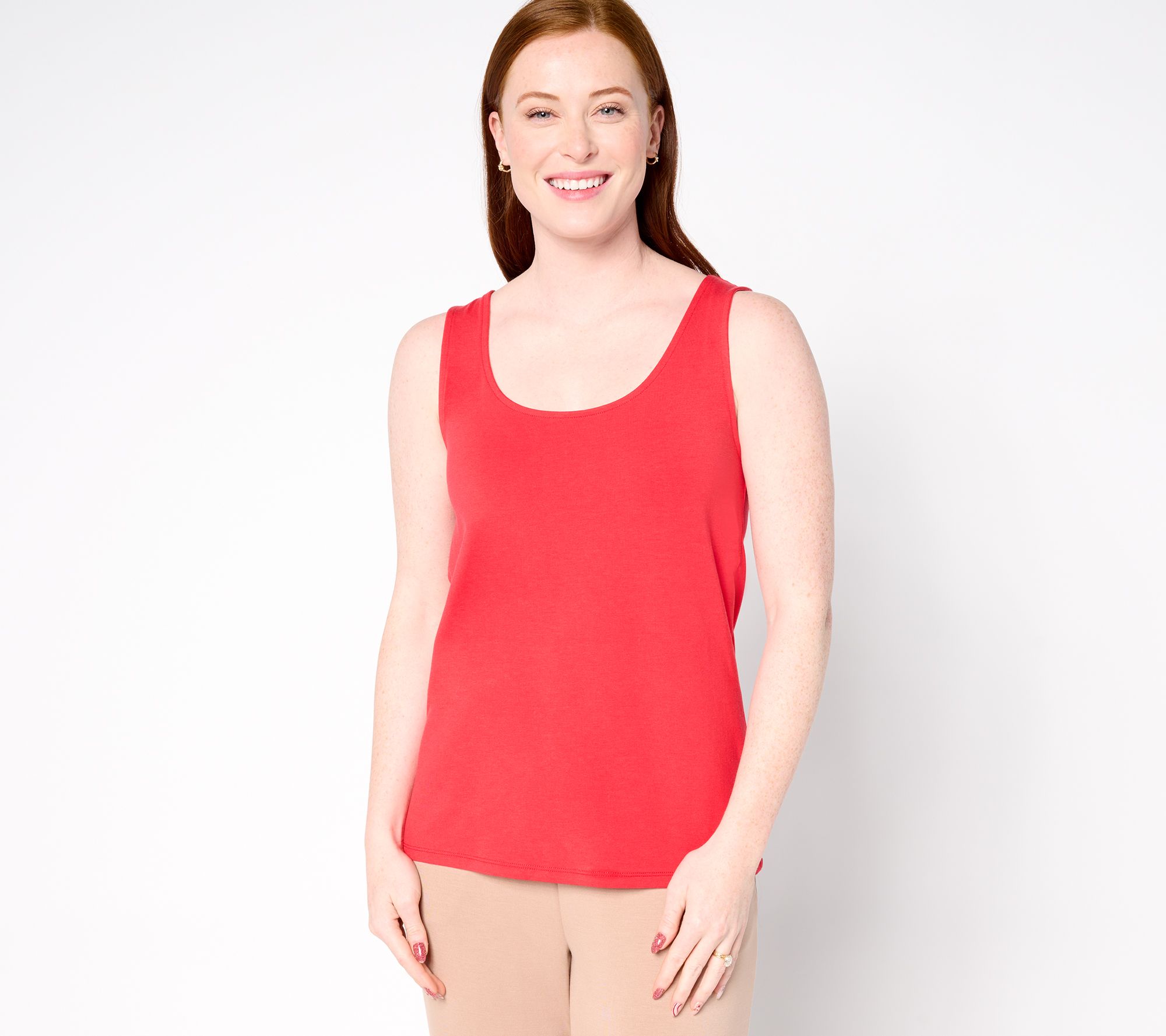 BEAUTIFUL by Lawrence Zarian Scoop Neck Knit Tank