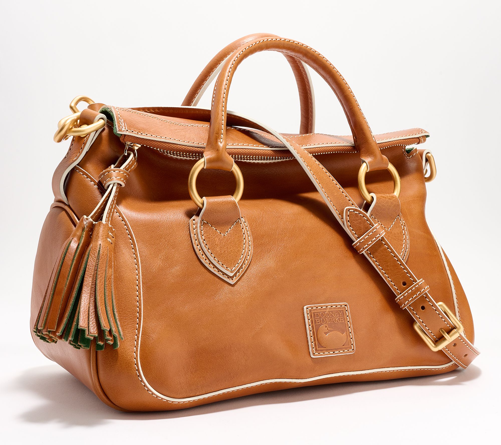 "As Is" Dooney & Bourke Florentine Leather Satchel w/ Crossbody