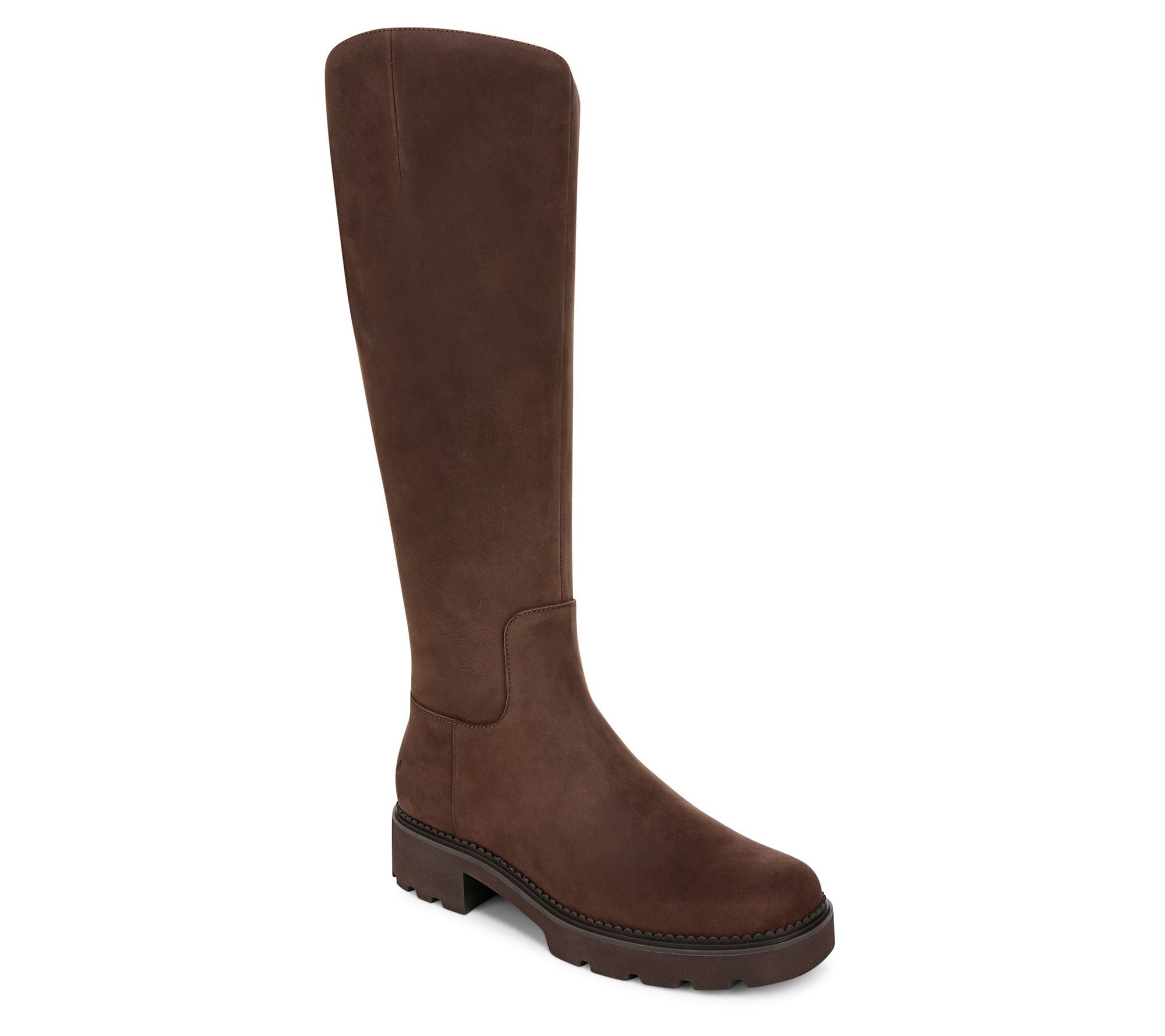 Vionic Water Resistant Leather Medium Calf Boot - Fall Brook