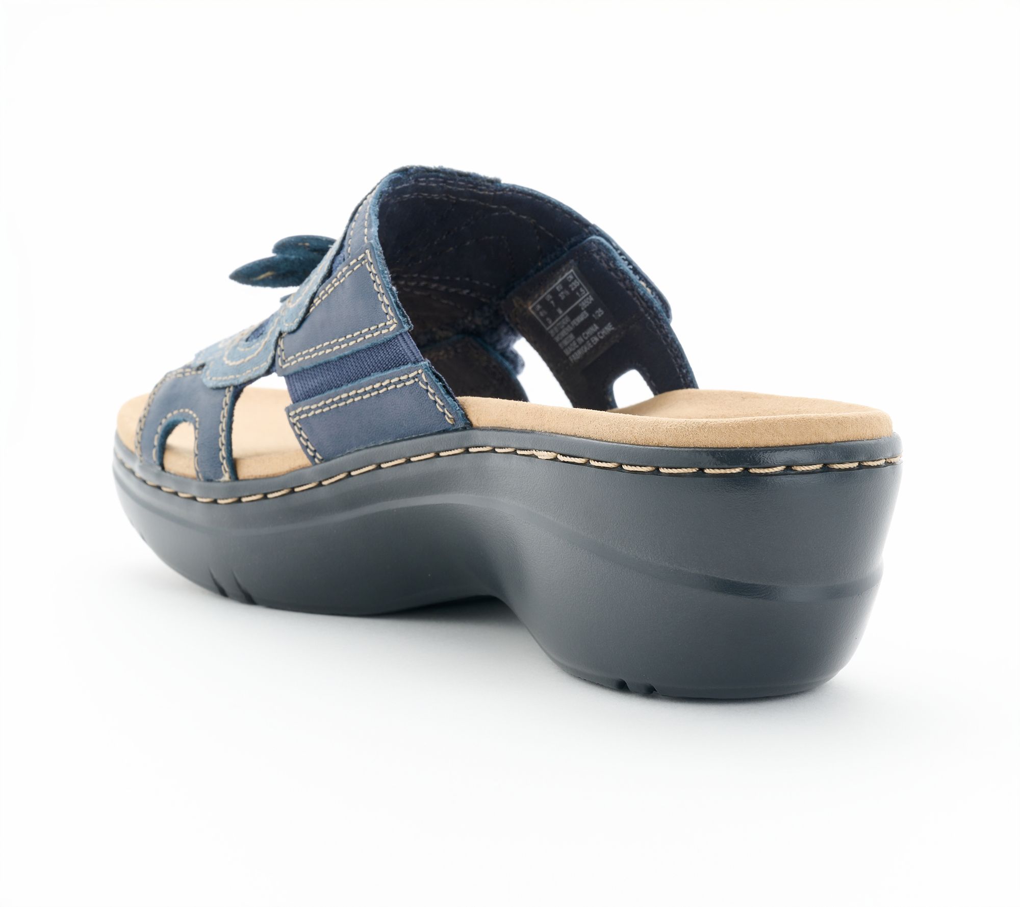 Clarks Collection Adjustable Leather Sandals -Merliah2 Belle - QVC.com