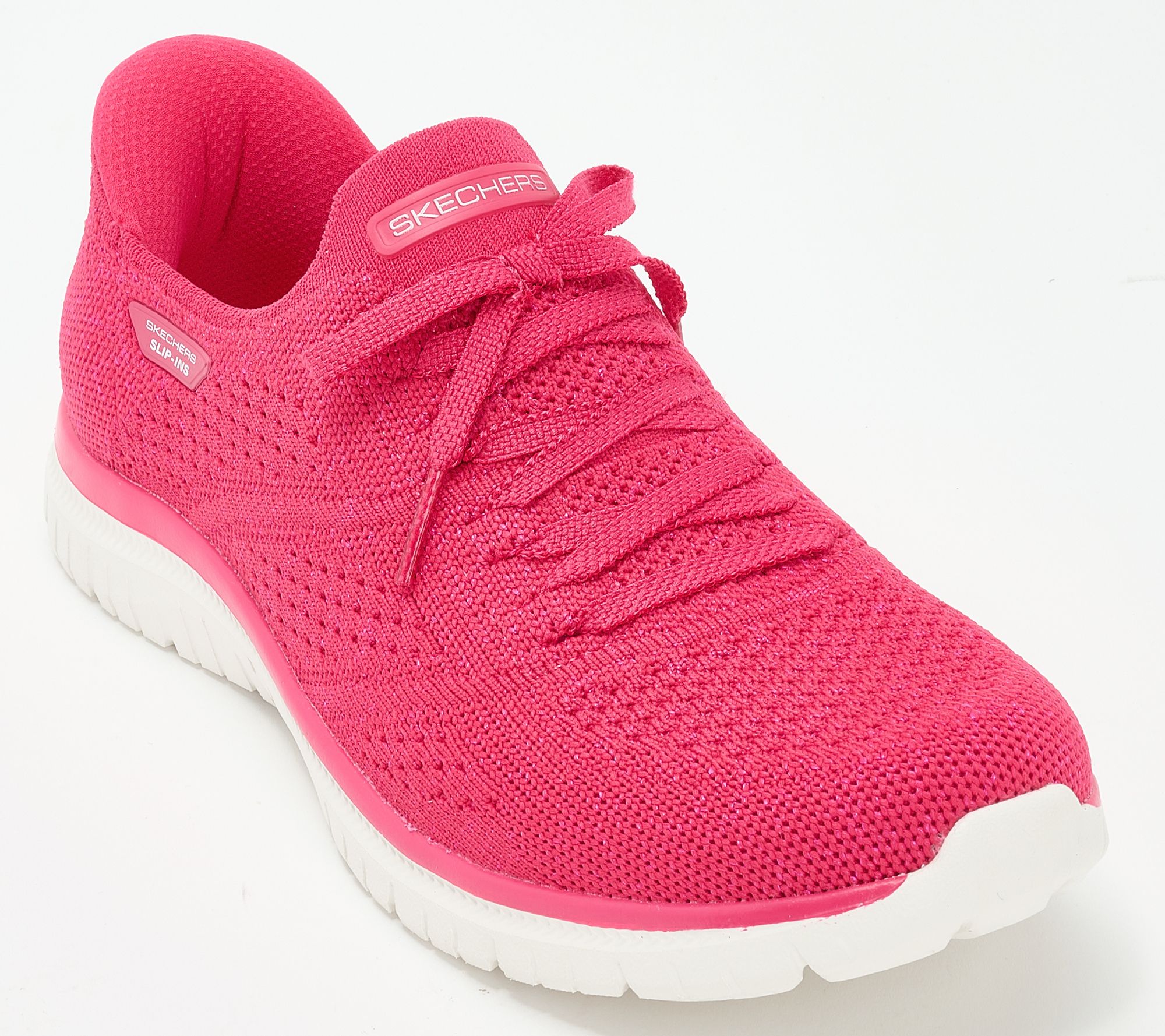  Skechers Slip-ins Virtue Knit Fixed Lace Shoes - Flawless
